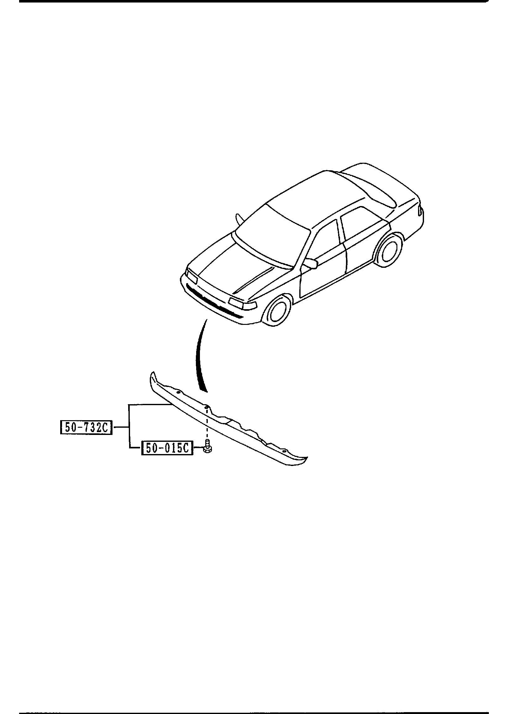 Diagram SPOILERS & RELATED PARTS for your Mazda