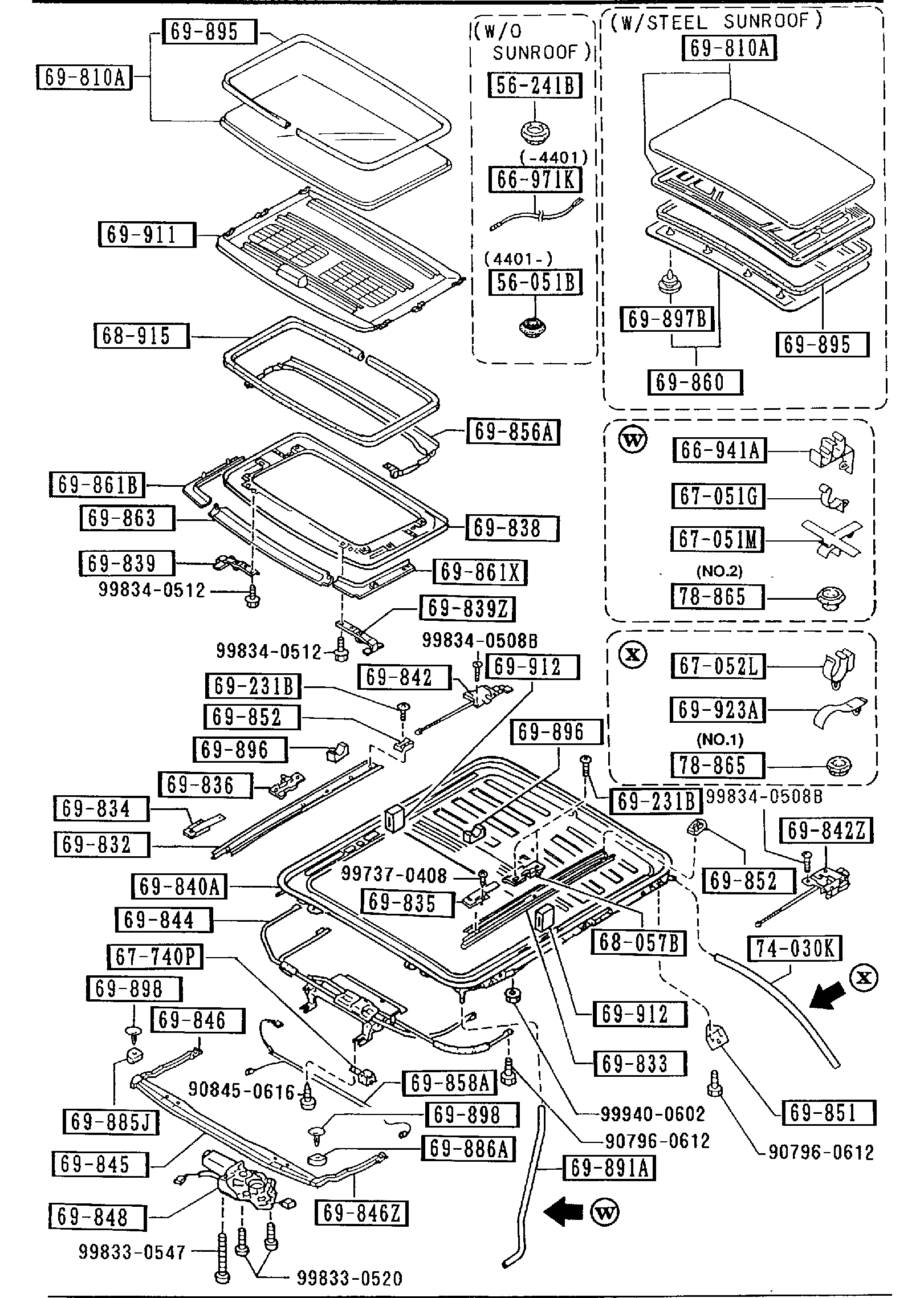 Diagram SUNROOF for your 2011 Mazda RX-8   