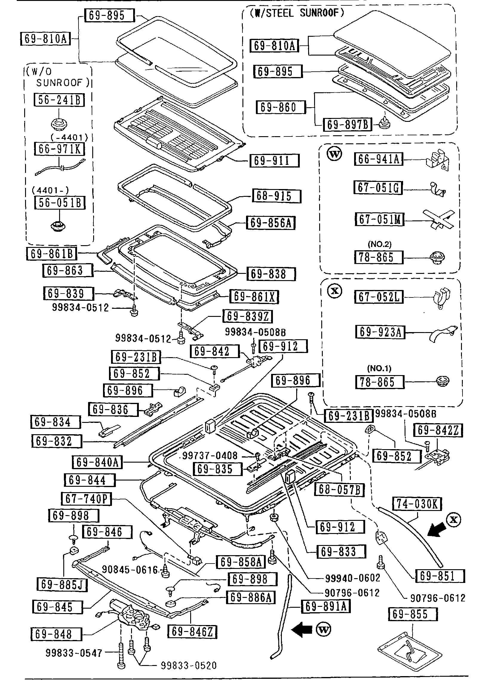 Diagram SUNROOF for your 2011 Mazda RX-8   