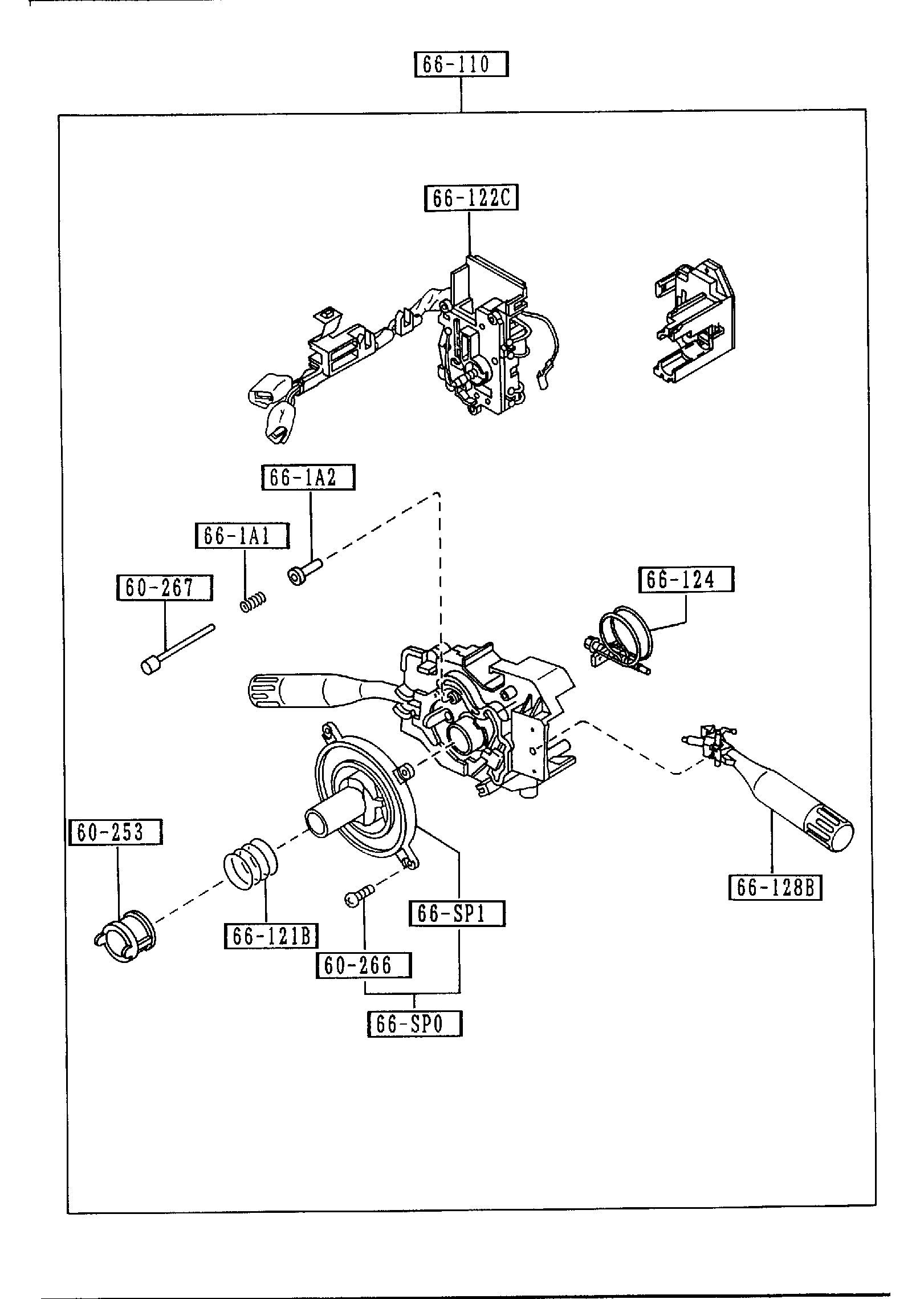 Full size assembly image of COMBINATION SWITCH (1/1)