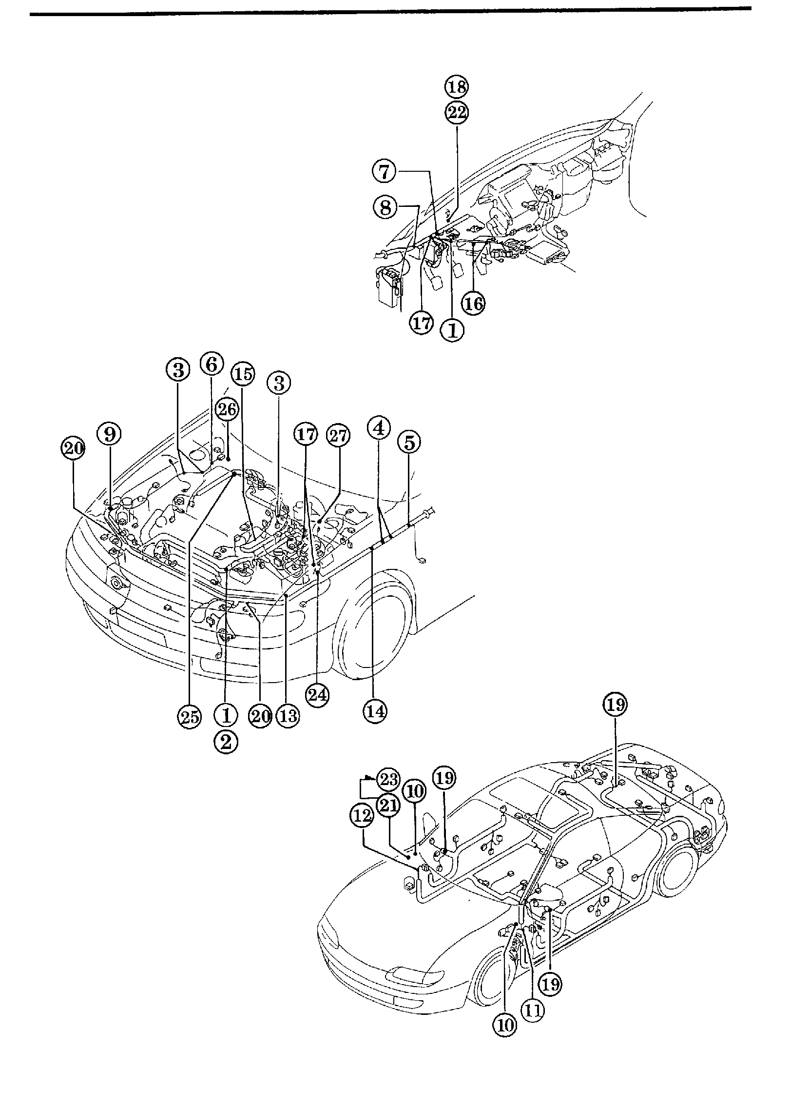 Diagram WIRING HARNESS CLAMPS for your 2025 Mazda MX-5 Miata   