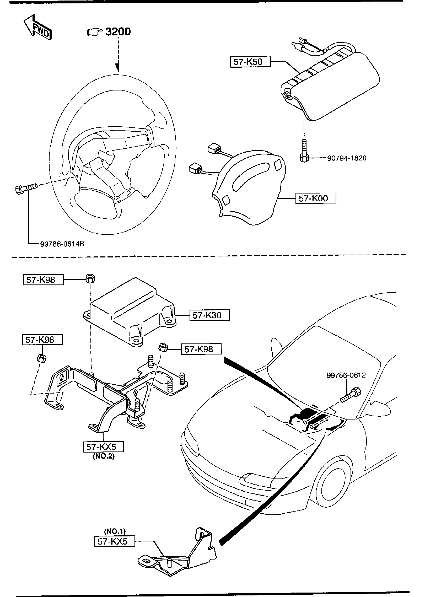 Diagram AIR BAG for your 2019 Mazda CX-5   