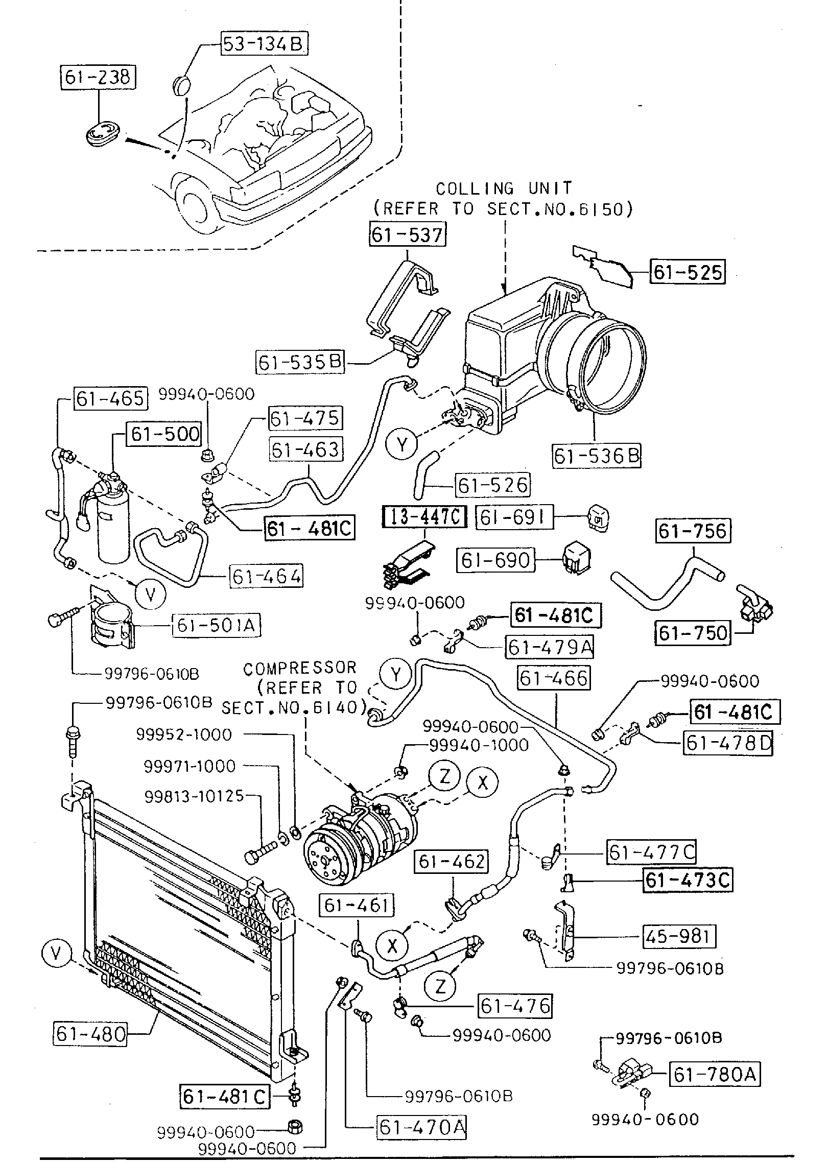Diagram AIR CONDITIONER for your 2020 Mazda Mazda3   