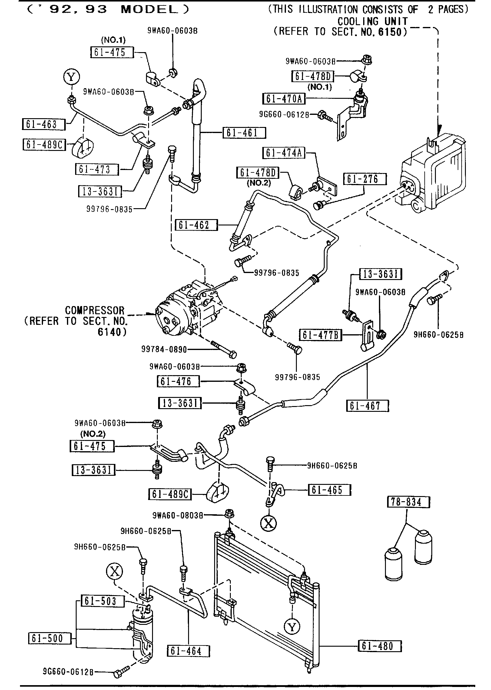 Diagram AIR CONDITIONER for your 2020 Mazda Mazda3   
