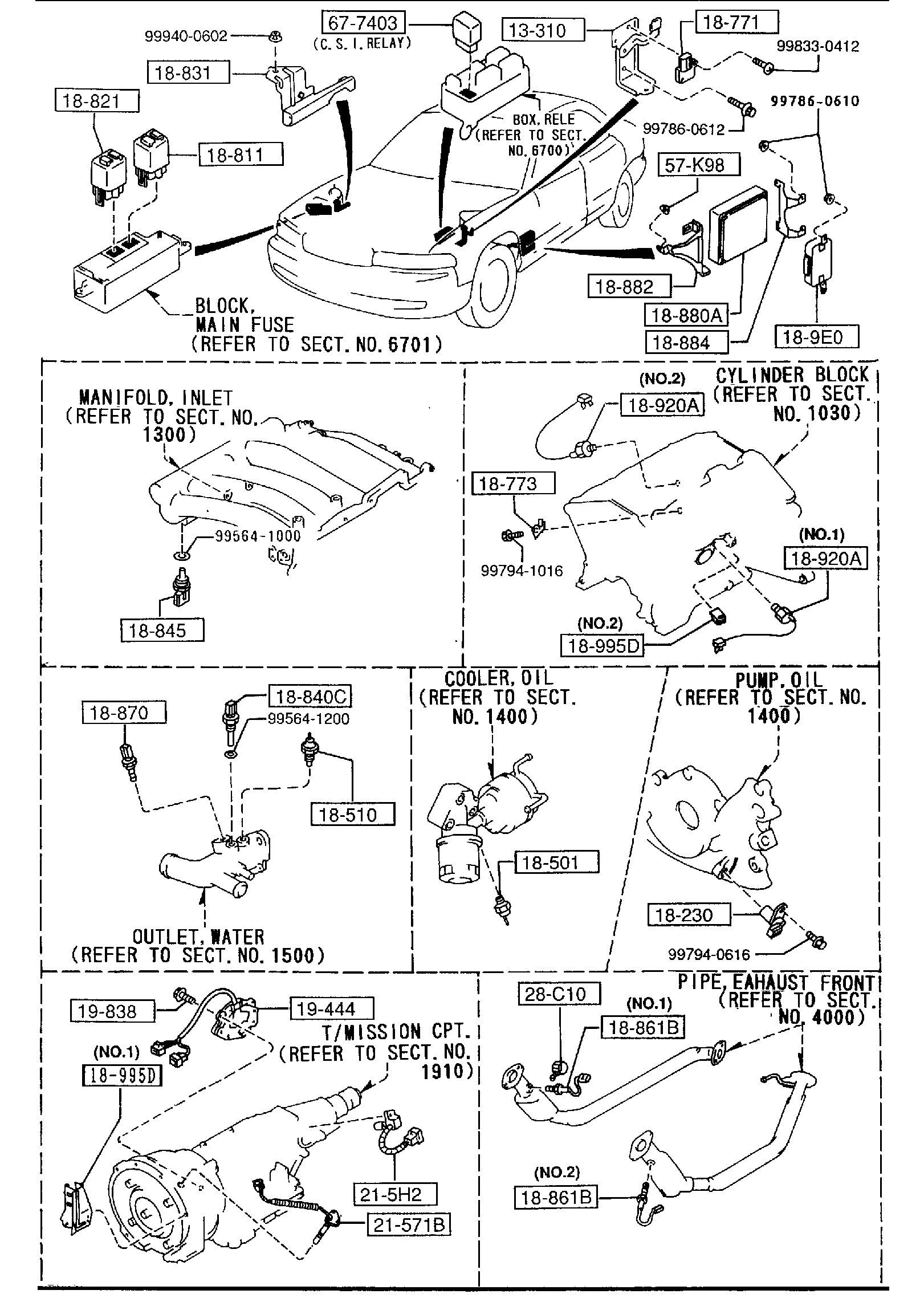 Diagram ENGINE SWITCHES & RELAYS for your 2014 Mazda Mazda3  SEDAN SIGNATURE 