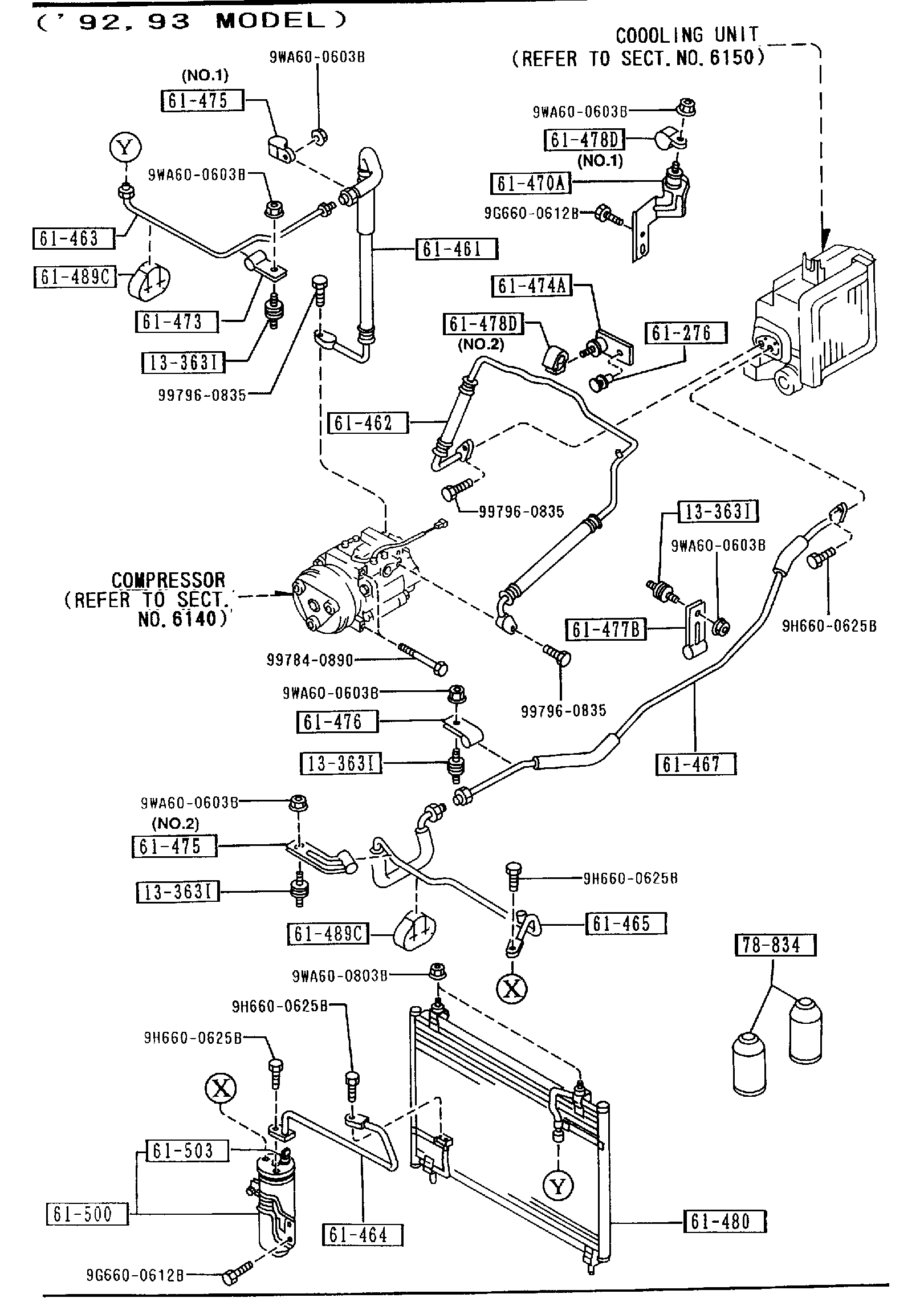 Diagram AIR CONDITIONER for your 2020 Mazda Mazda3   