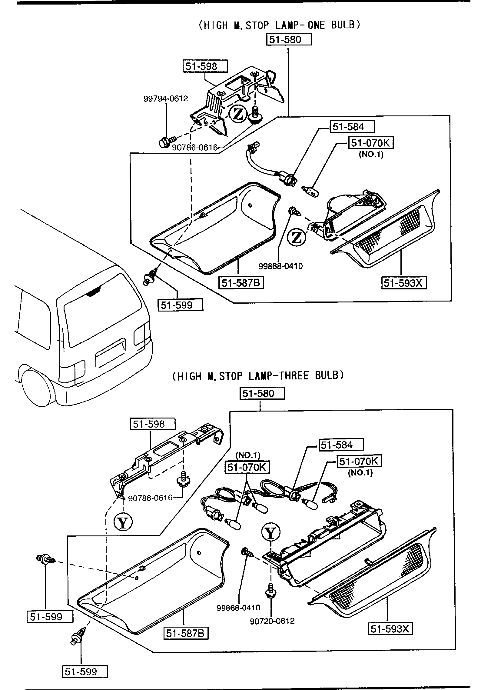 Diagram REAR COMBINATION LAMPS for your 2018 Mazda MX-5 Miata 2.0L AT RF Club 