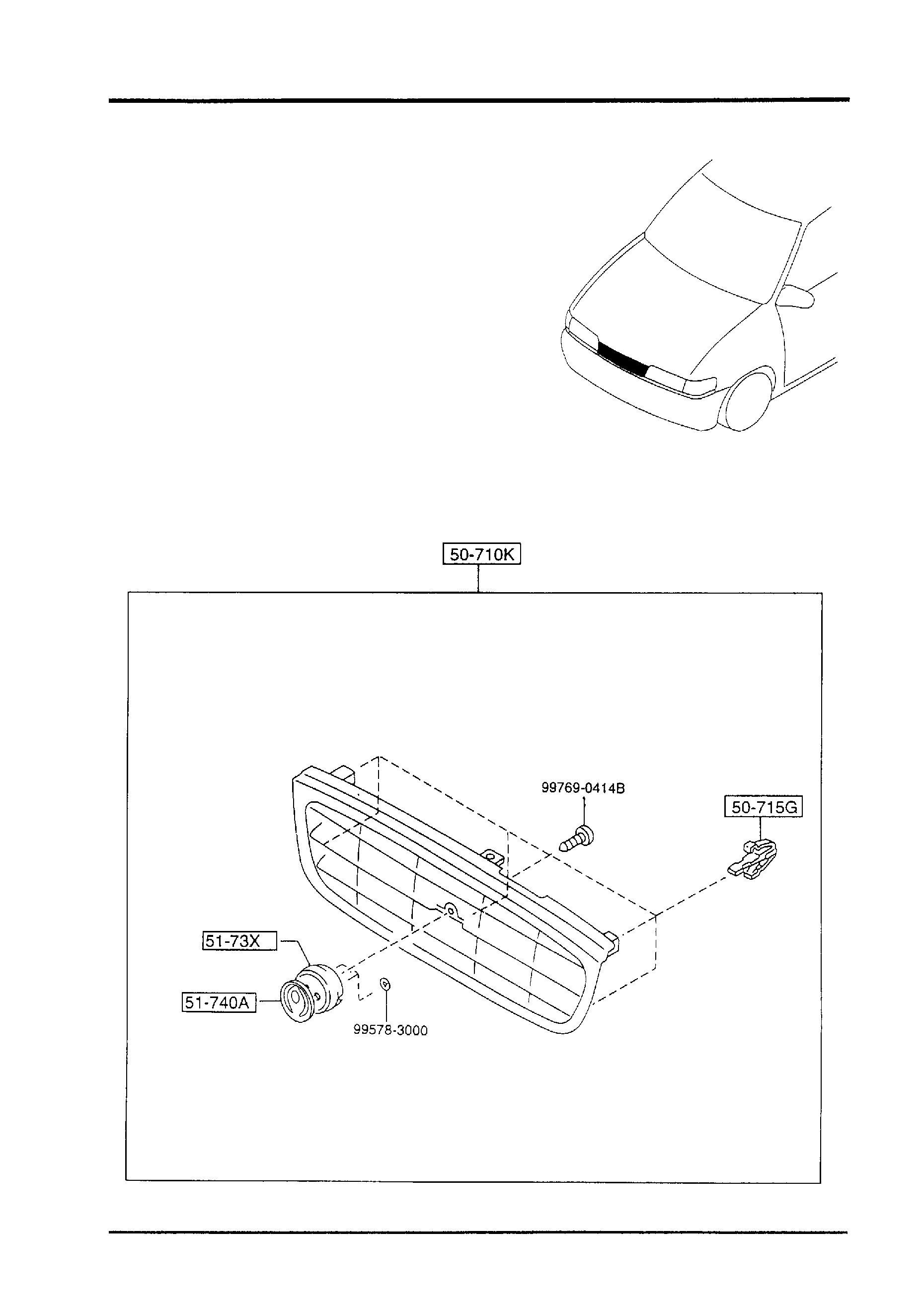 Diagram RADIATOR GRILLE for your 2012 Mazda CX-7   