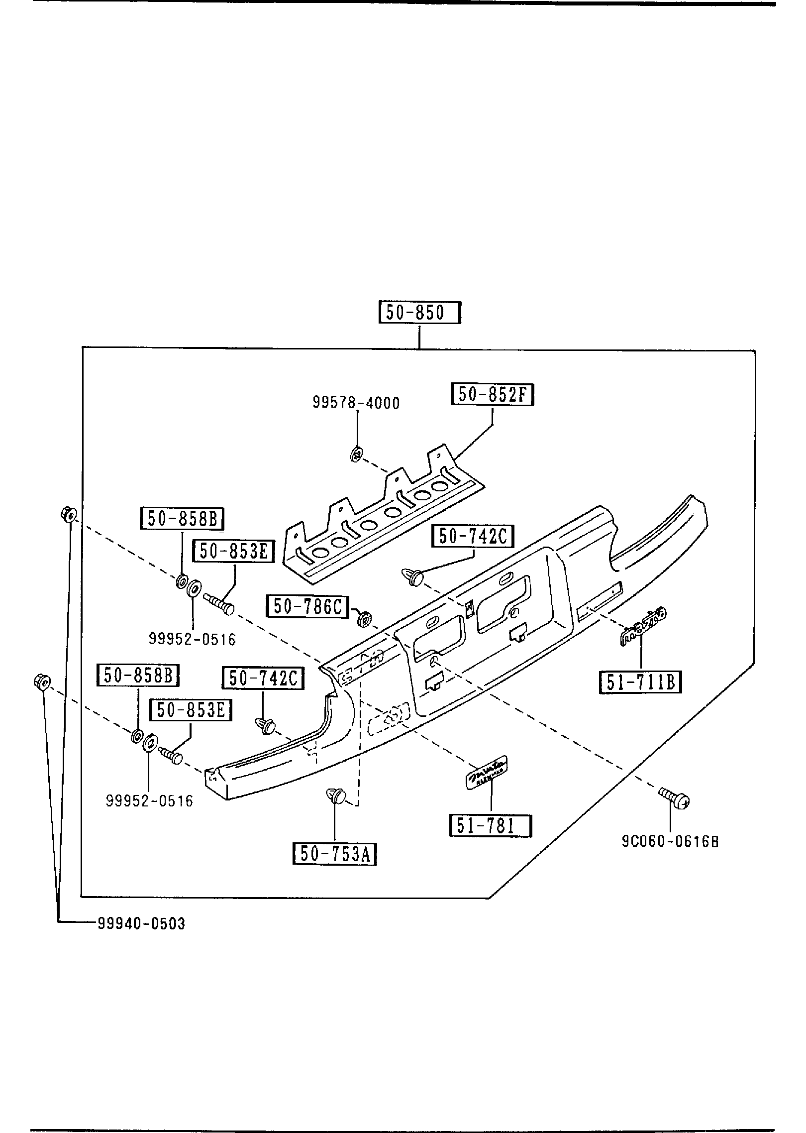 Diagram REAR FINISHER for your 2005 Mazda MX-5 Miata   
