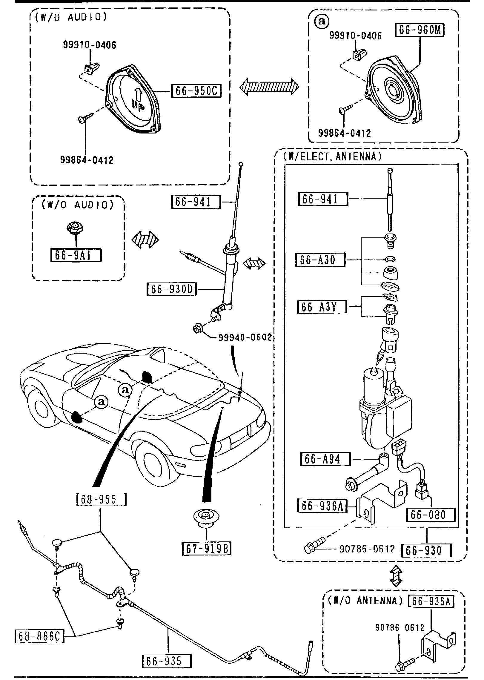 Full size assembly image of AUDIO SYSTEMS (ANTENNA & SPEAKER) (1/1)