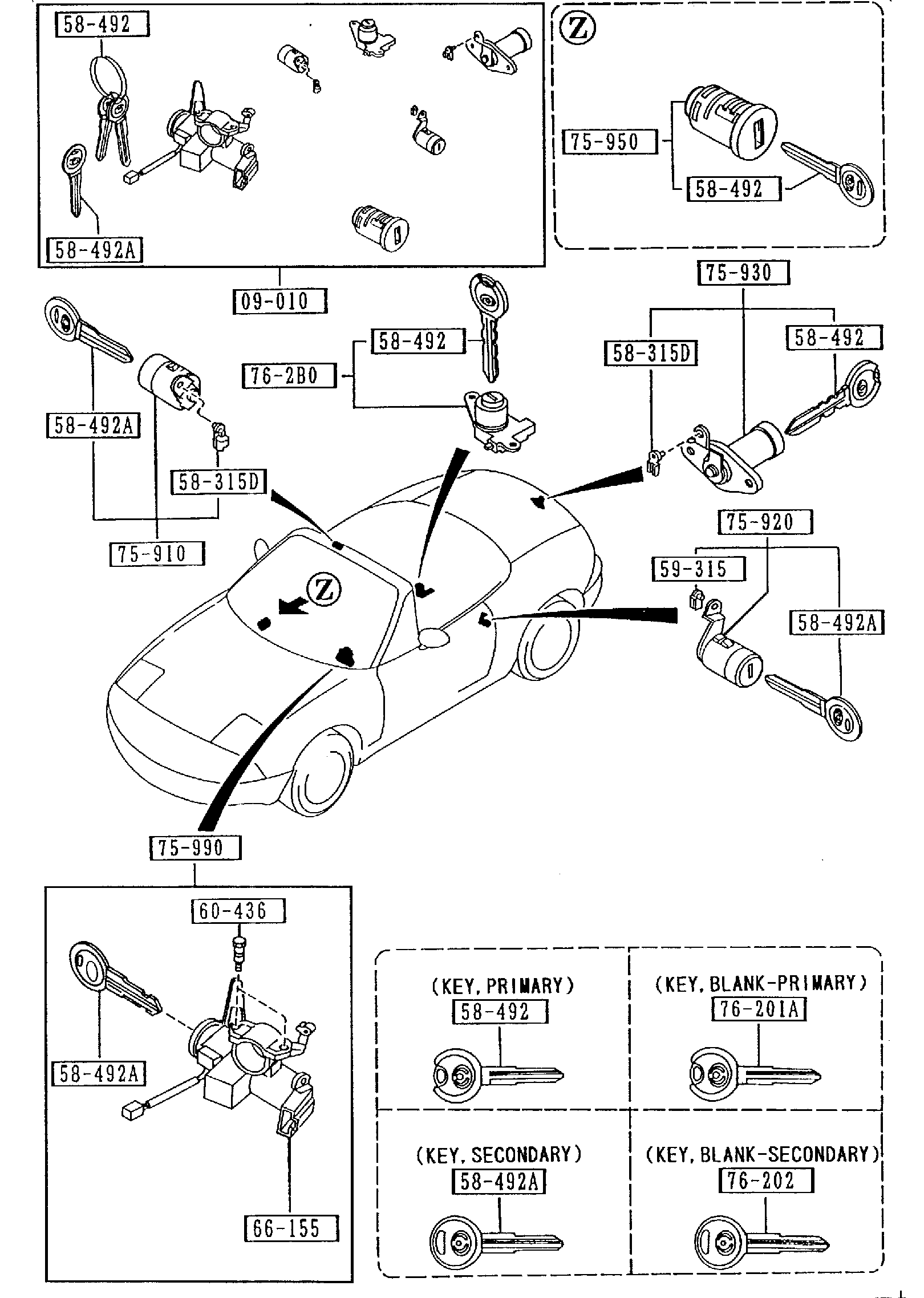 Full size assembly image of KEY SETS (1/1)
