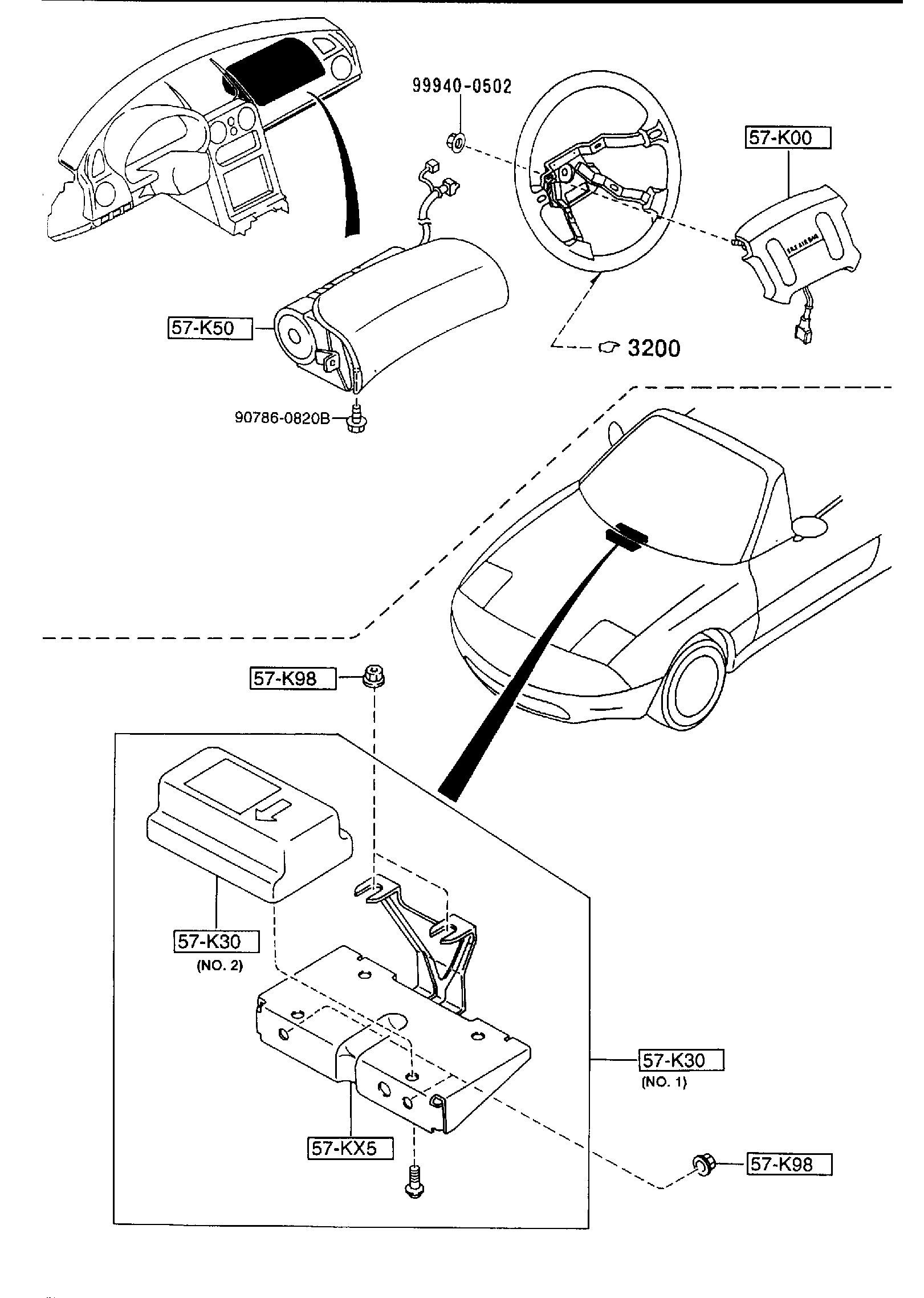 Diagram AIR BAG for your 2019 Mazda CX-5   