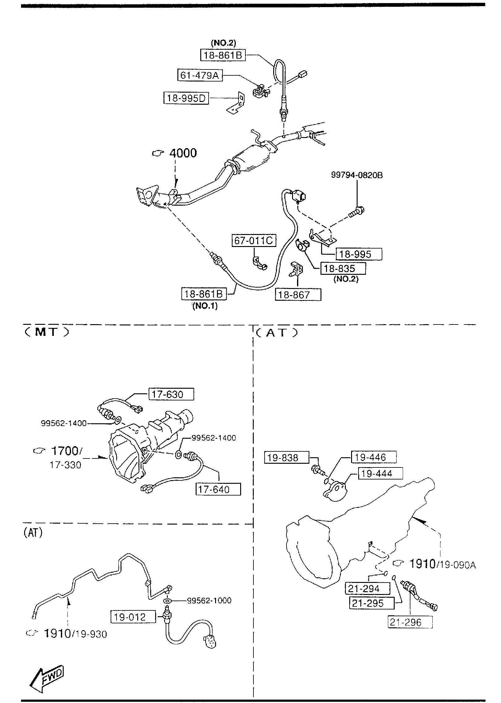 Diagram ENGINE SWITCHES & RELAYS for your 2008 Mazda B2300   
