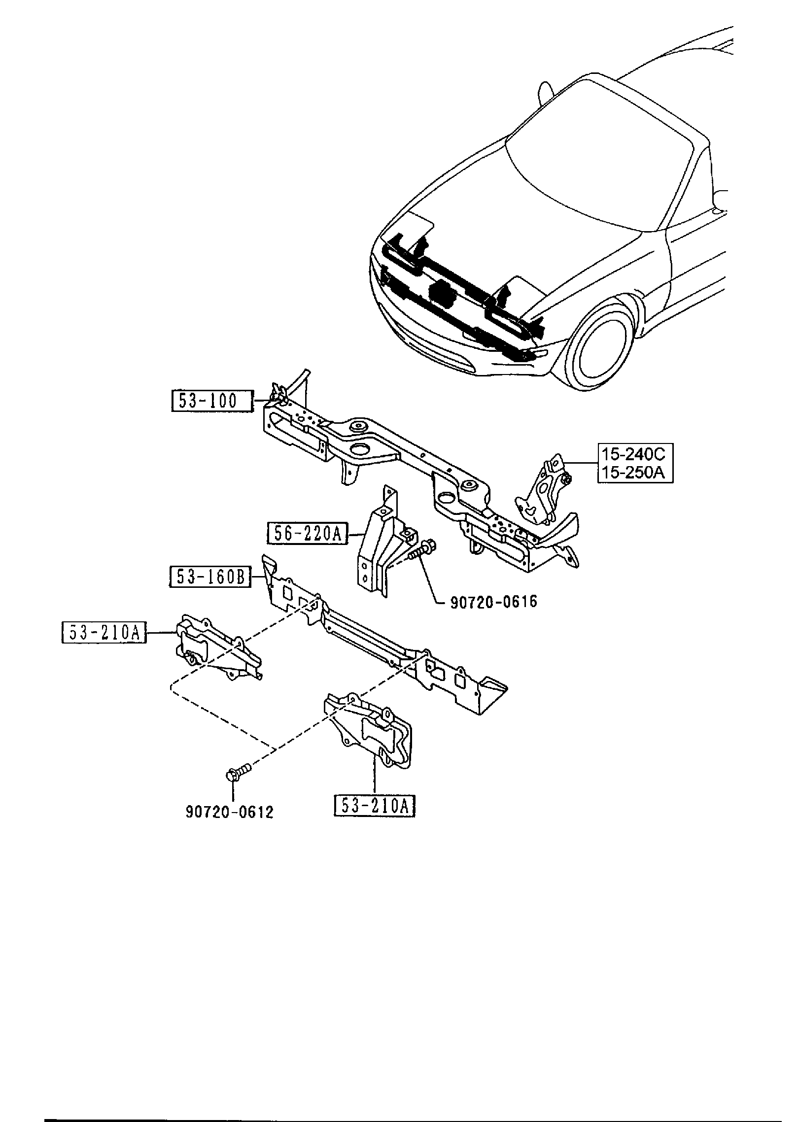 Diagram FRONT PANELS for your 2009 Mazda CX-9   
