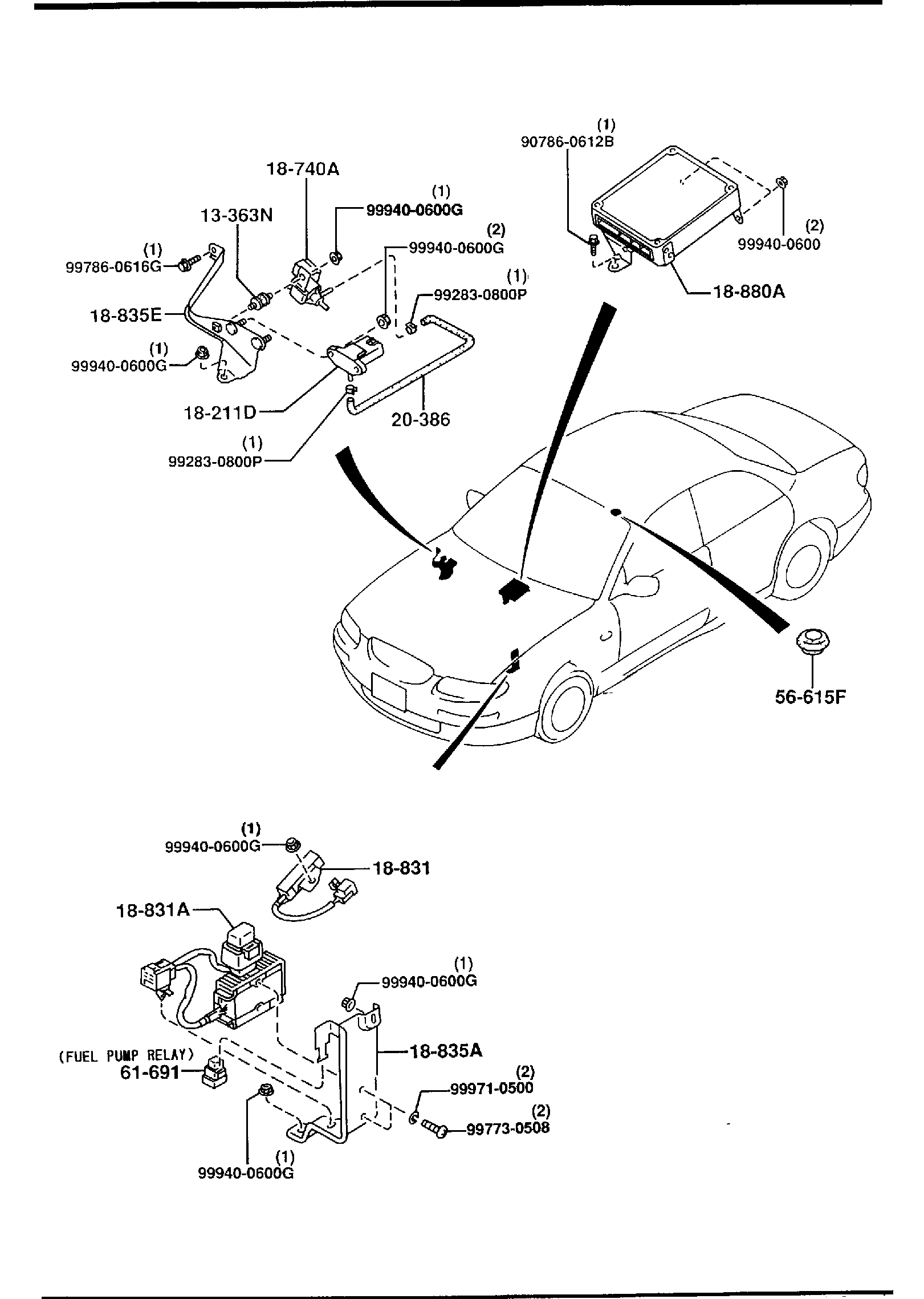 Diagram ENGINE SWITCHES & RELAY (2300CC) for your 2008 Mazda RX-8   