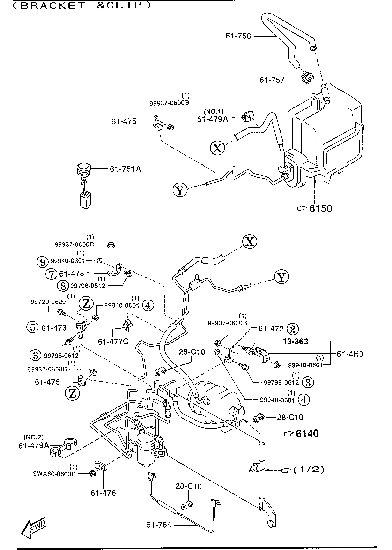 Diagram AIR CONDITIONER (2500CC) for your 2013 Mazda CX-5   