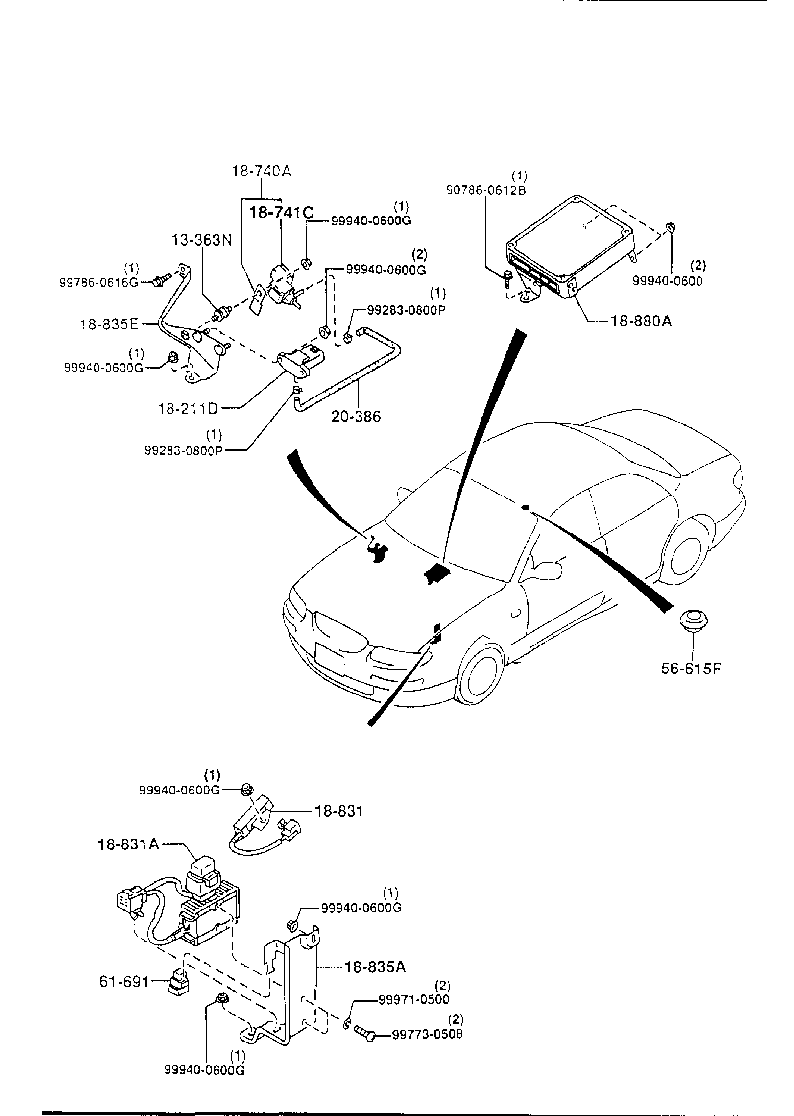 Diagram ENGINE SWITCHES & RELAY (2300CC) for your 2008 Mazda RX-8   