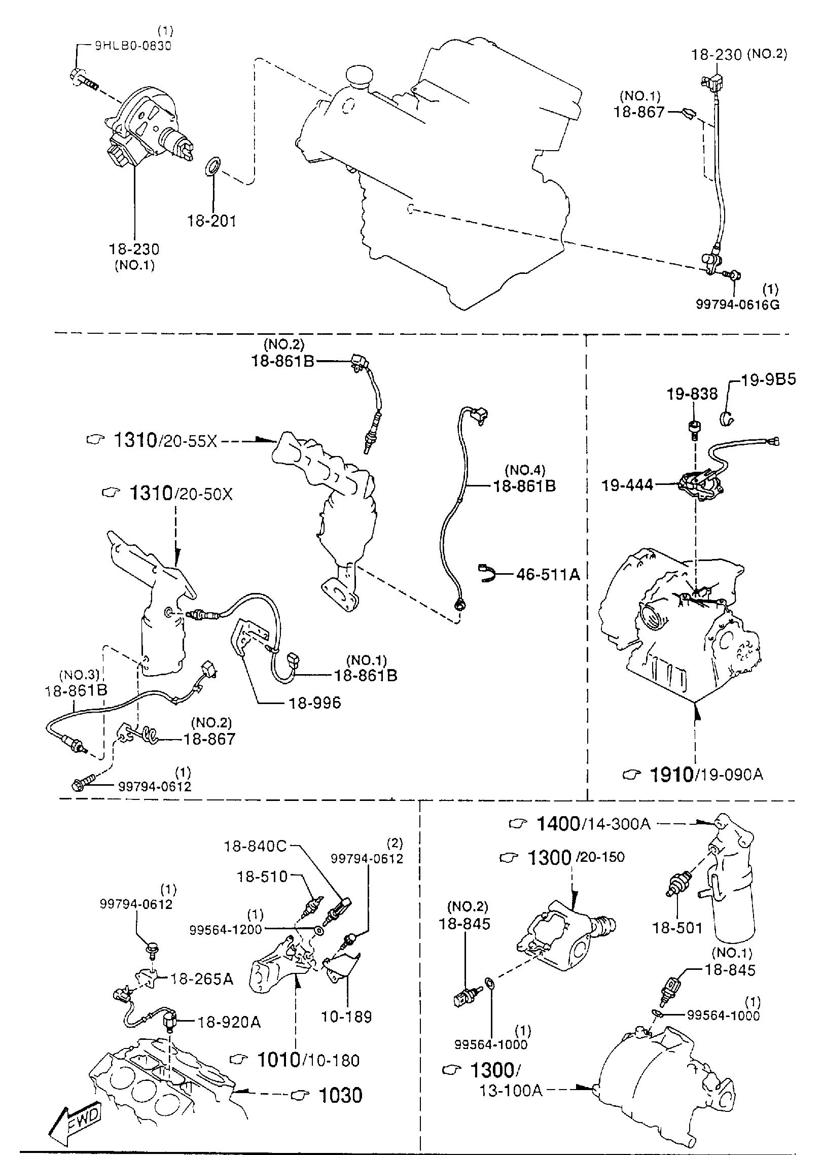Diagram ENGINE SWITCHES & RELAY (2300CC) for your 2008 Mazda RX-8   