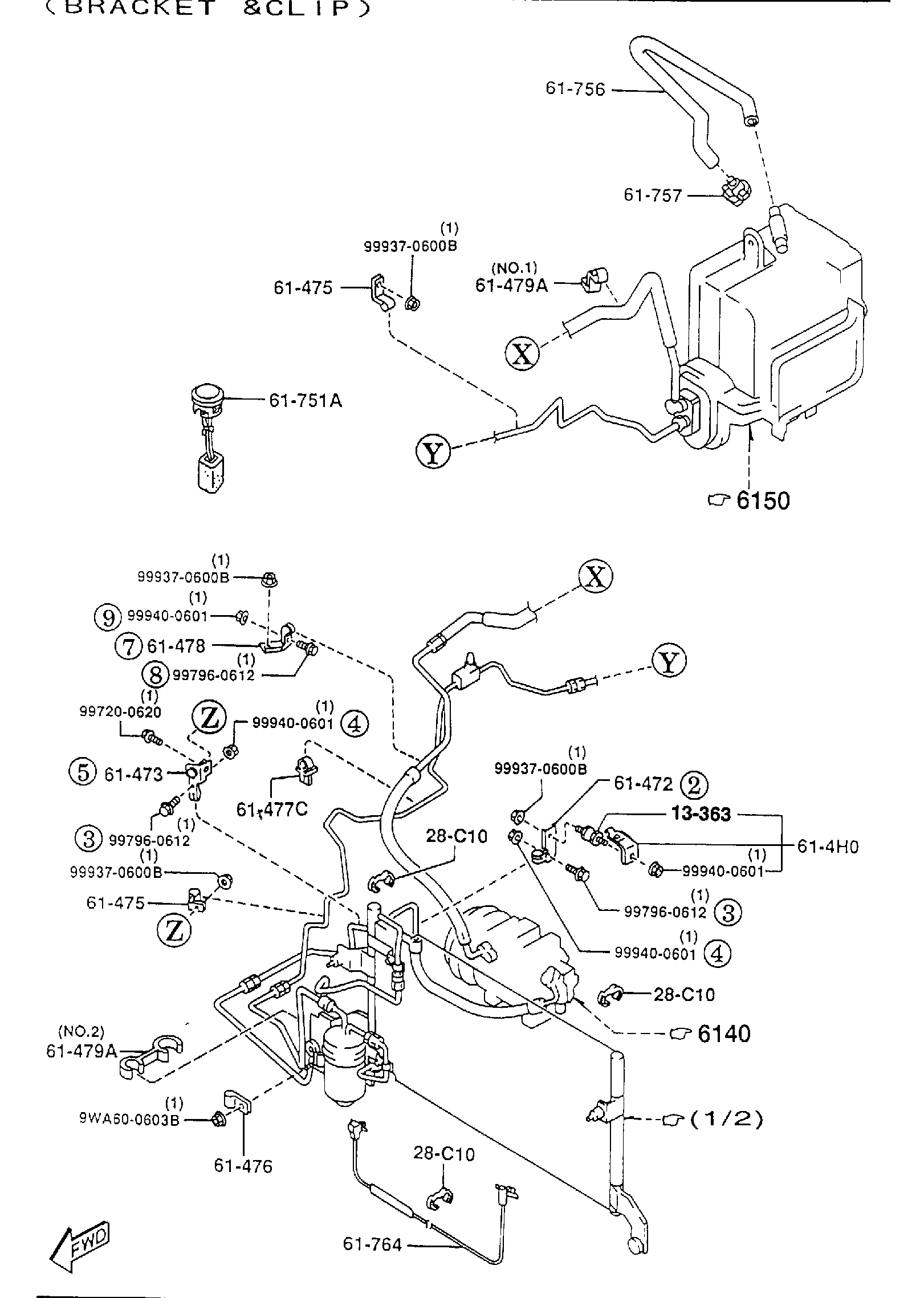 Diagram AIR CONDITIONER (2500CC) for your 2013 Mazda CX-5   