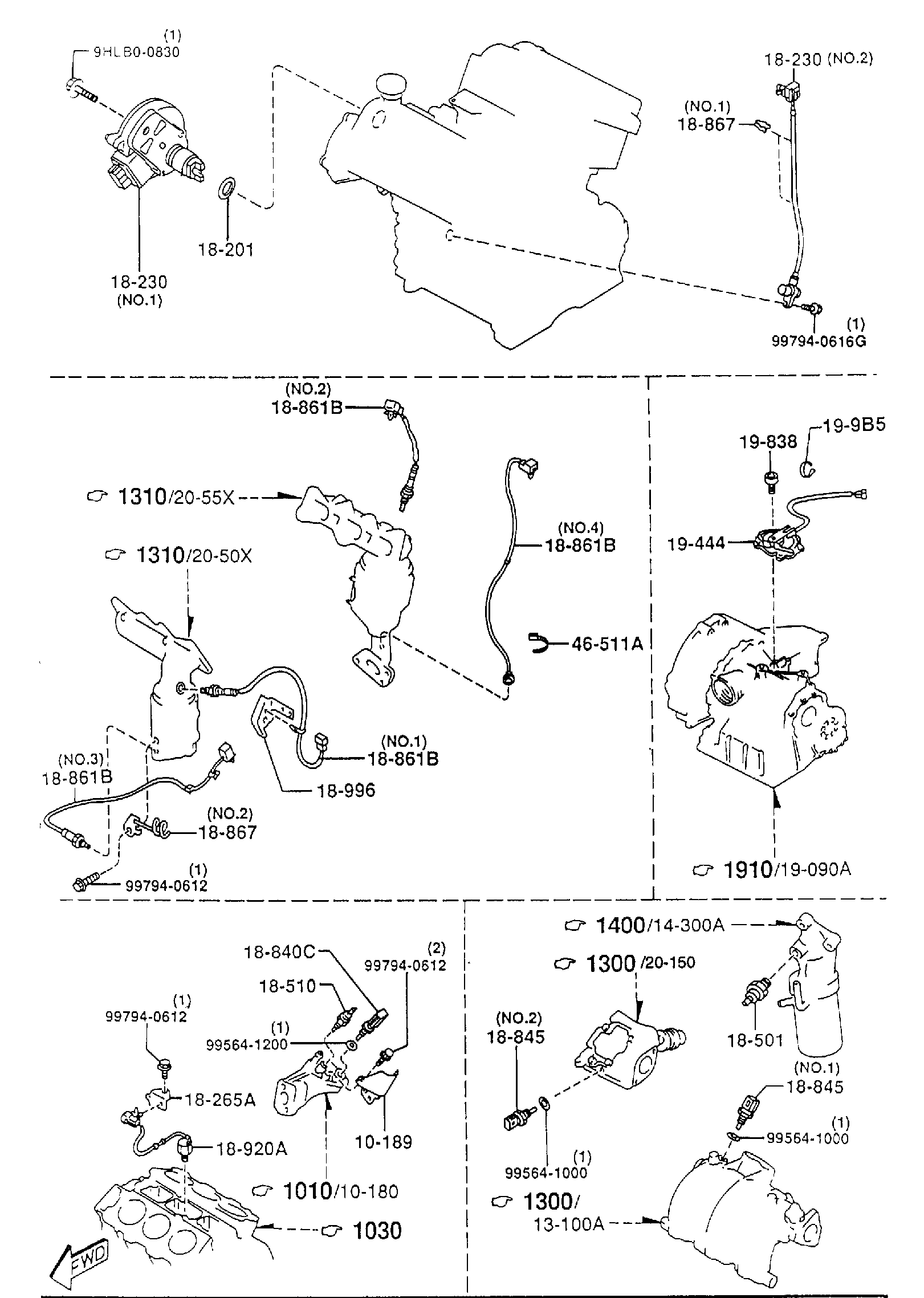 Diagram ENGINE SWITCHES & RELAY (2300CC) for your 2008 Mazda RX-8   