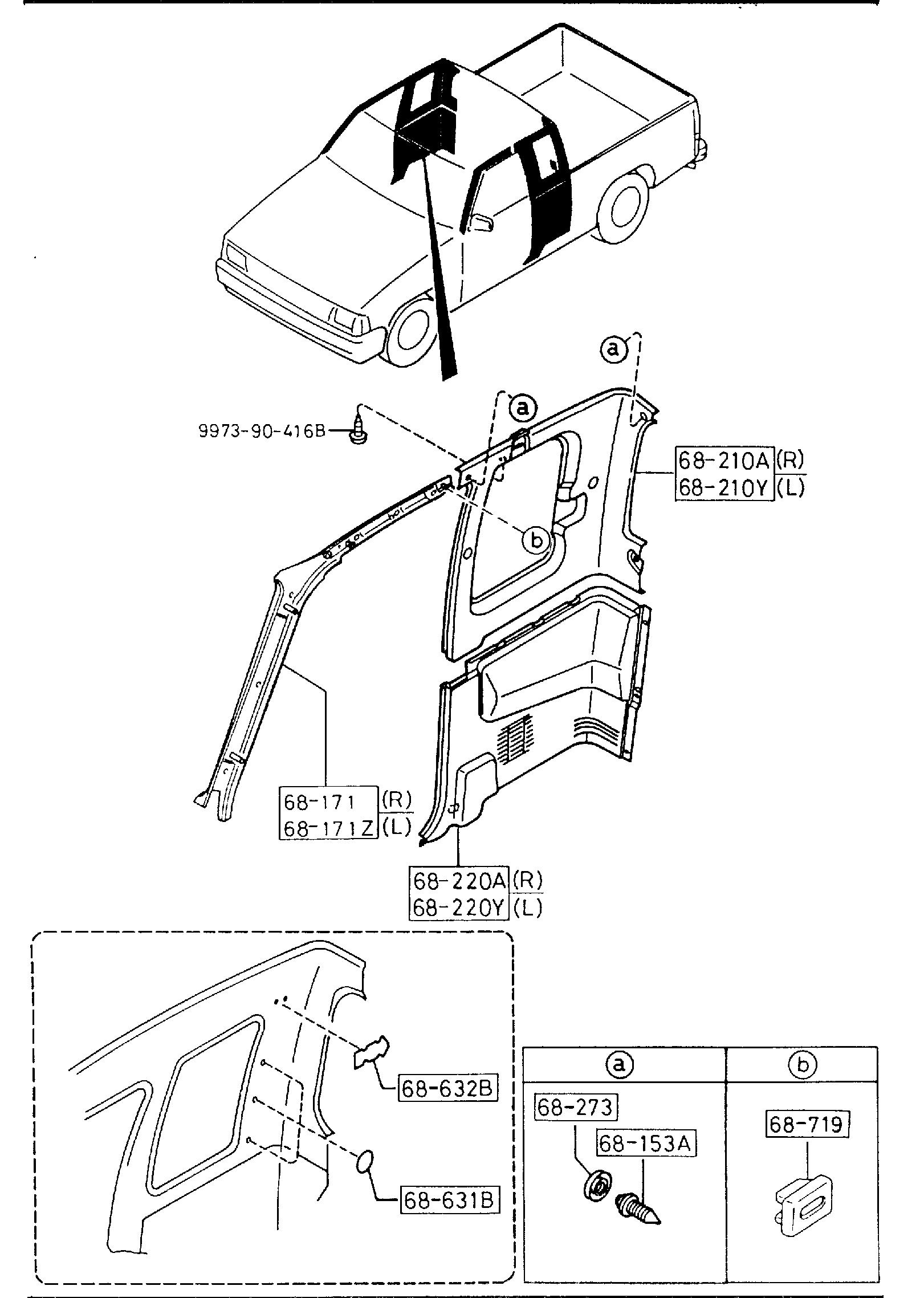 Full size assembly image of PILLAR TRIMS (CAB PLUS) (1/1)