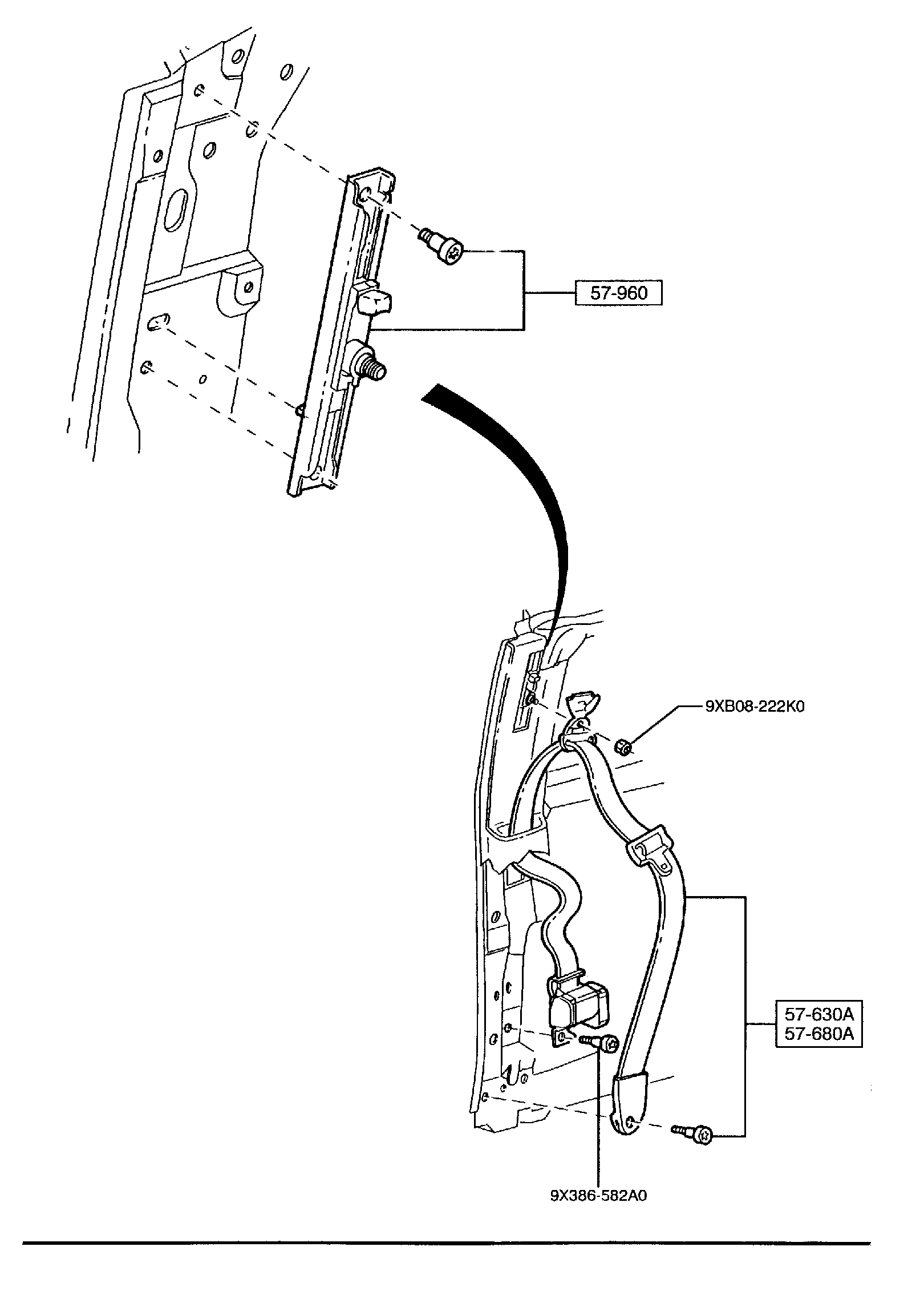 Diagram FRONT SEAT BELTS (SPORT BUCKET) for your 2011 Mazda Mazda3   