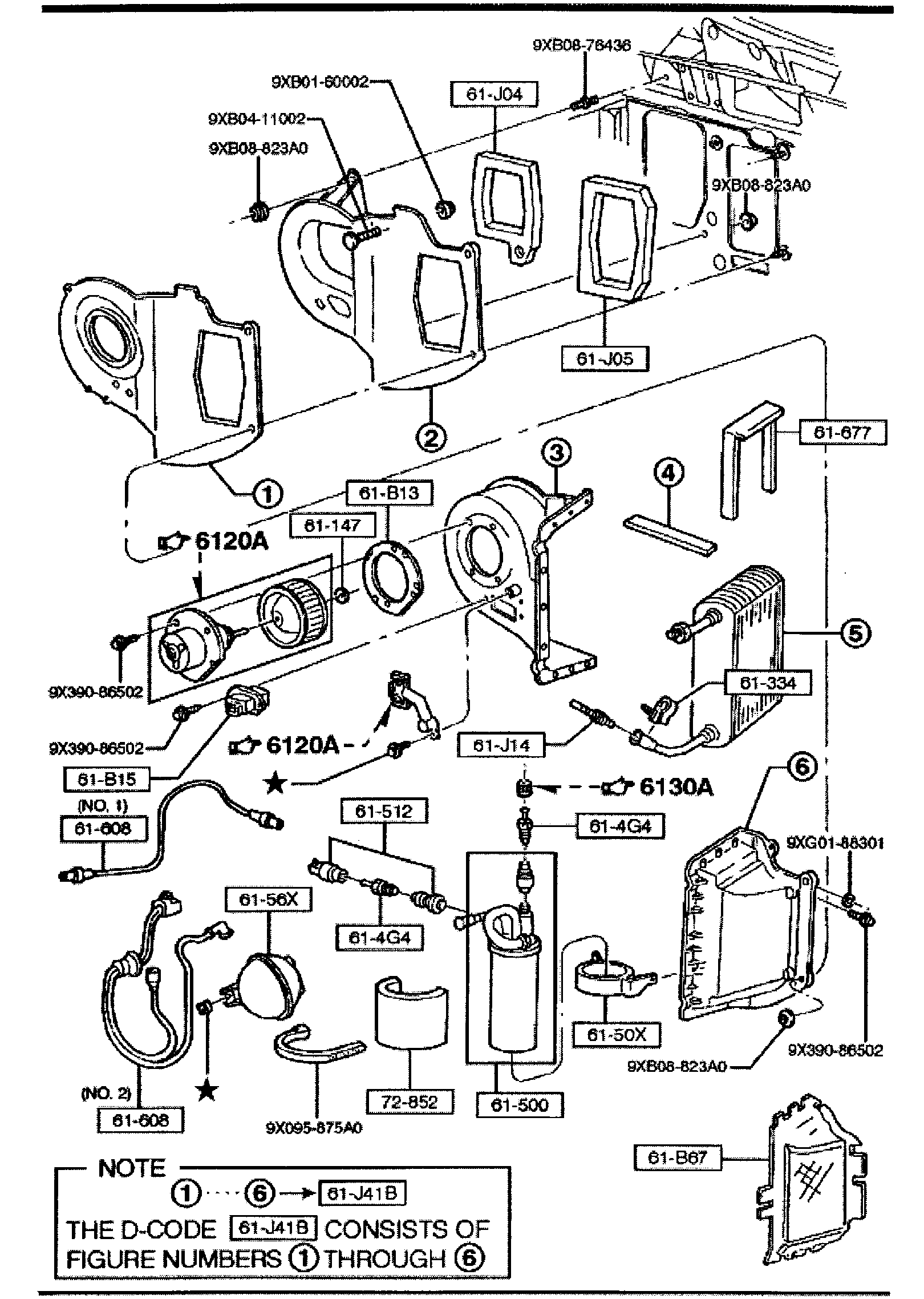 Diagram AIR CONDITIONING COOLING UNITS for your Mazda