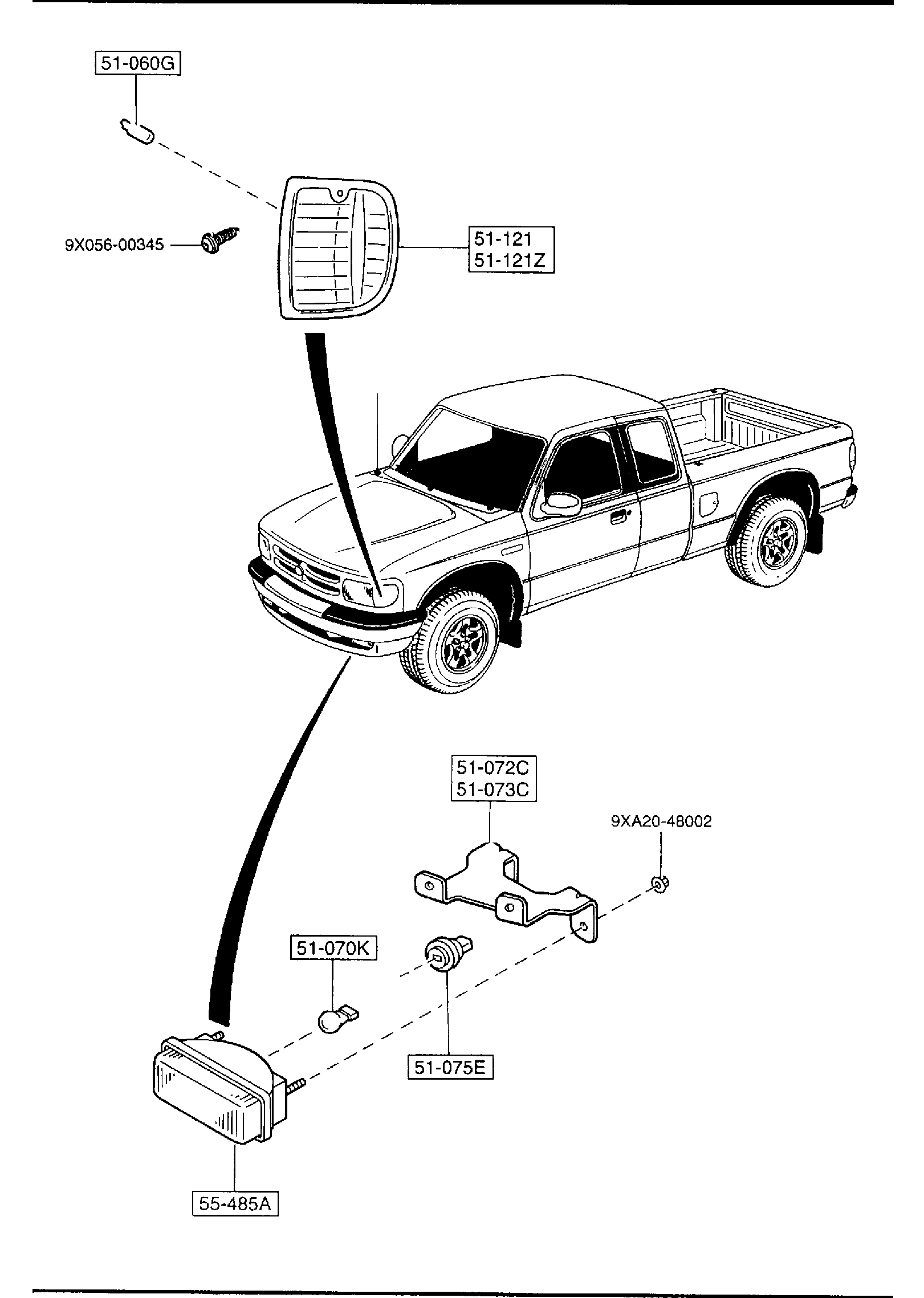 Diagram FRONT COMBINATION LAMPS for your 2011 Mazda CX-9   