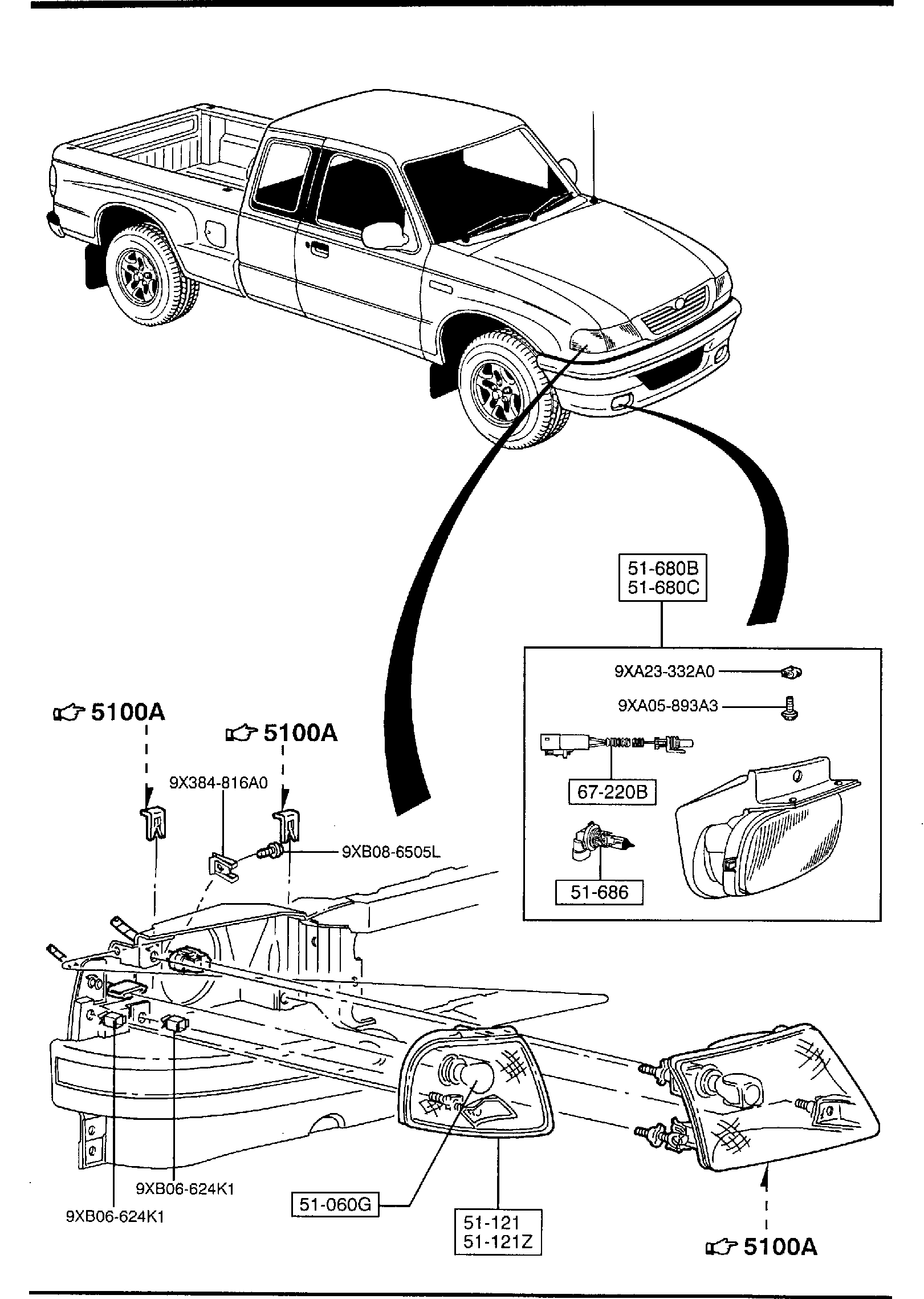 Diagram FRONT COMBINATION LAMPS for your 2009 Mazda MX-5 Miata   