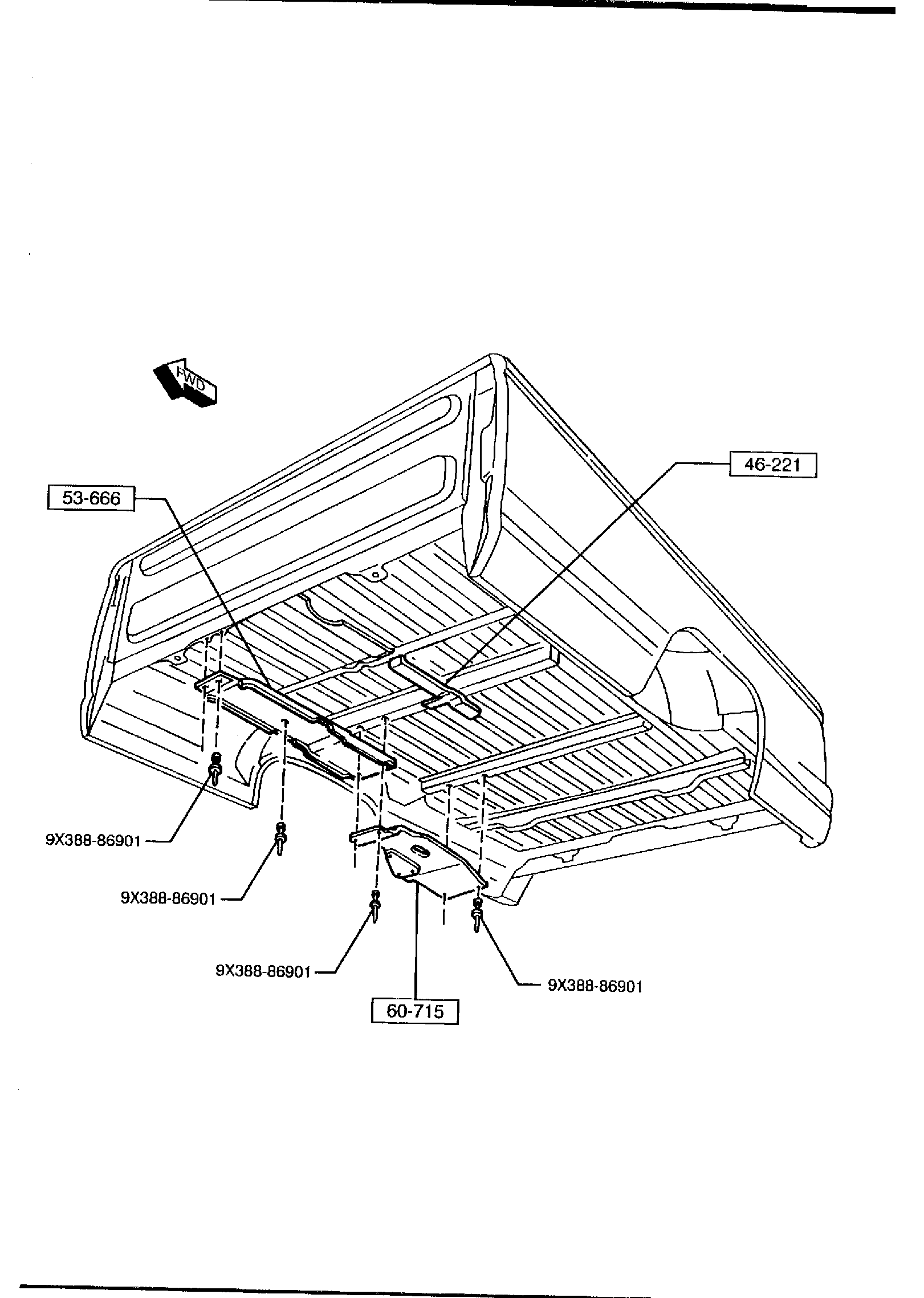 Diagram BOX for your 1998 Mazda B4000 3.0L MT 4X4 SHORT BED SE 