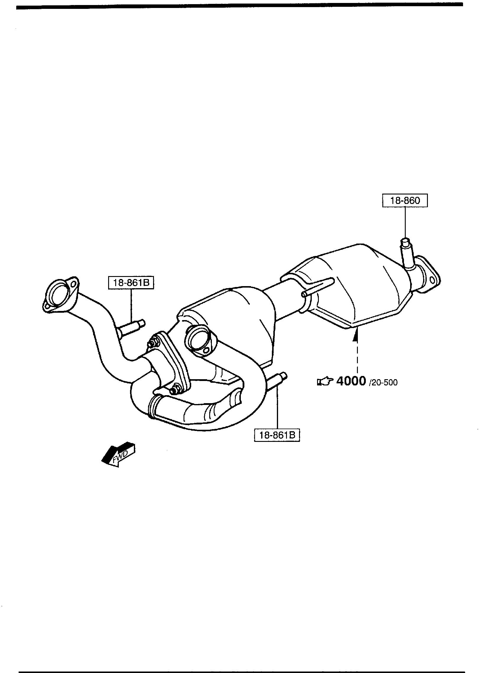 Diagram ENGINE SWITCHES & RELAY (4000CC) for your 1999 Mazda B3000   