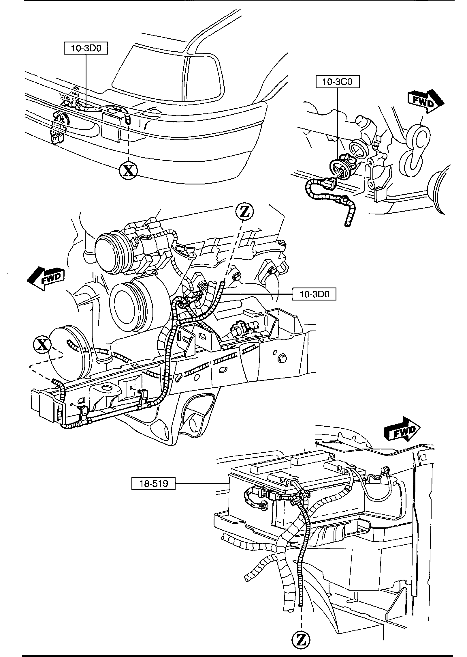 Diagram ENGINE SWITCHES & RELAY (4000CC) for your 2005 Mazda B4000  CAB PLUS  
