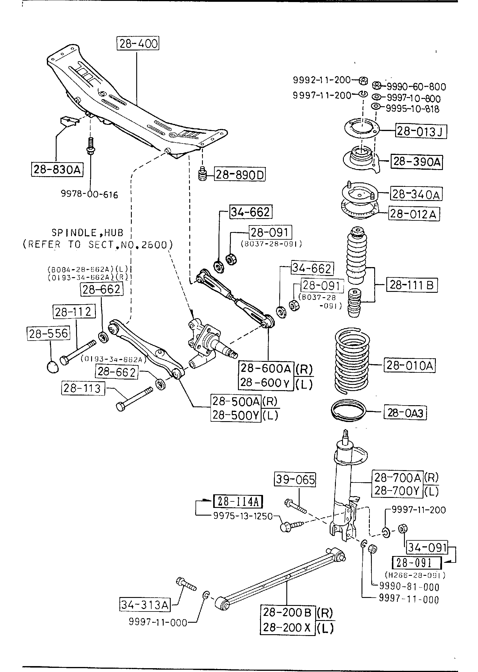 Diagram REAR SUSPENSION MECHANISMS for your 2012 Mazda Mazda3   