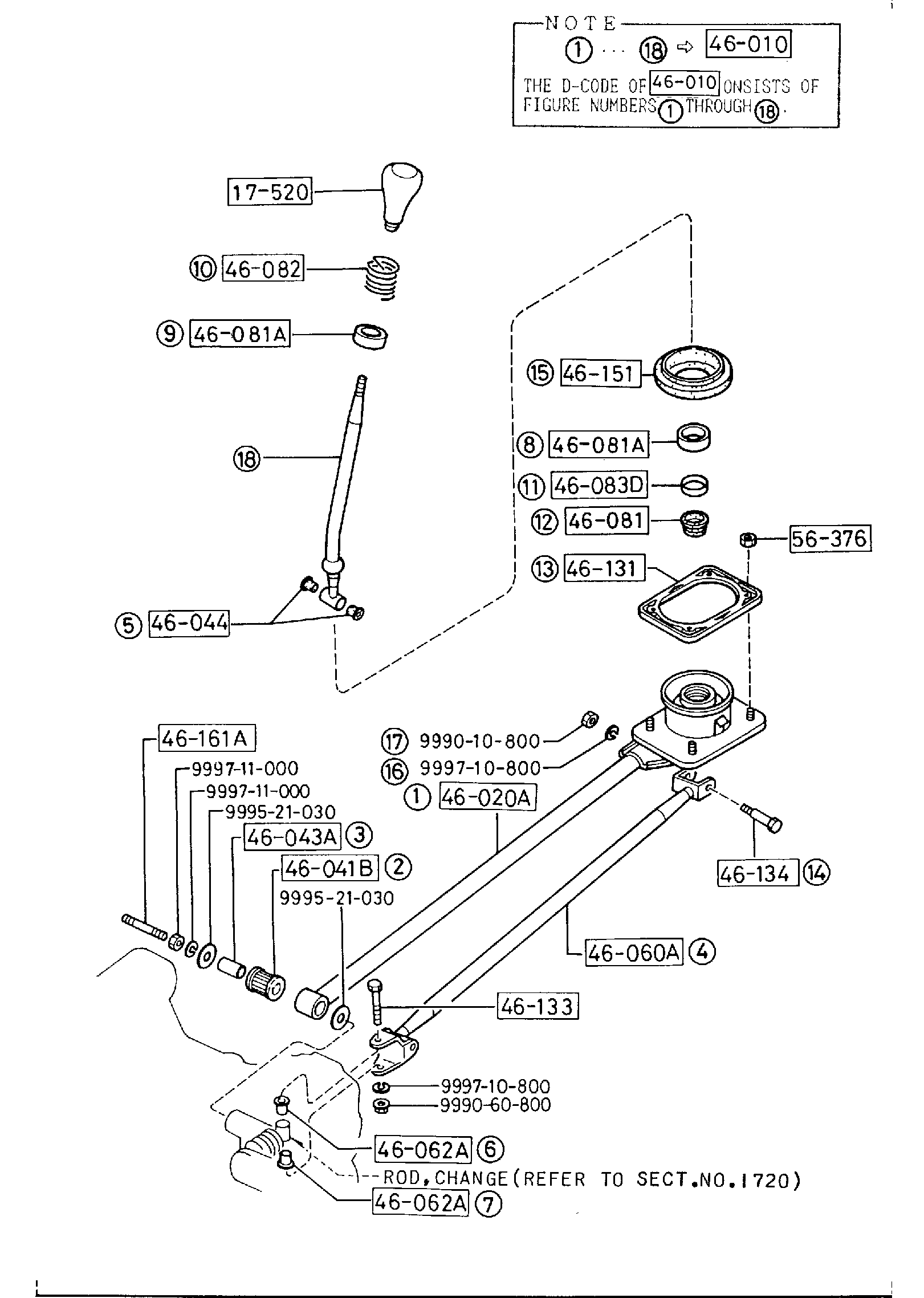 Diagram CHANGE CONTROL SYSTEM (MANUAL T/MISSION) for your 2001 Mazda Protege 5 1.6L MT SEDAN LX 