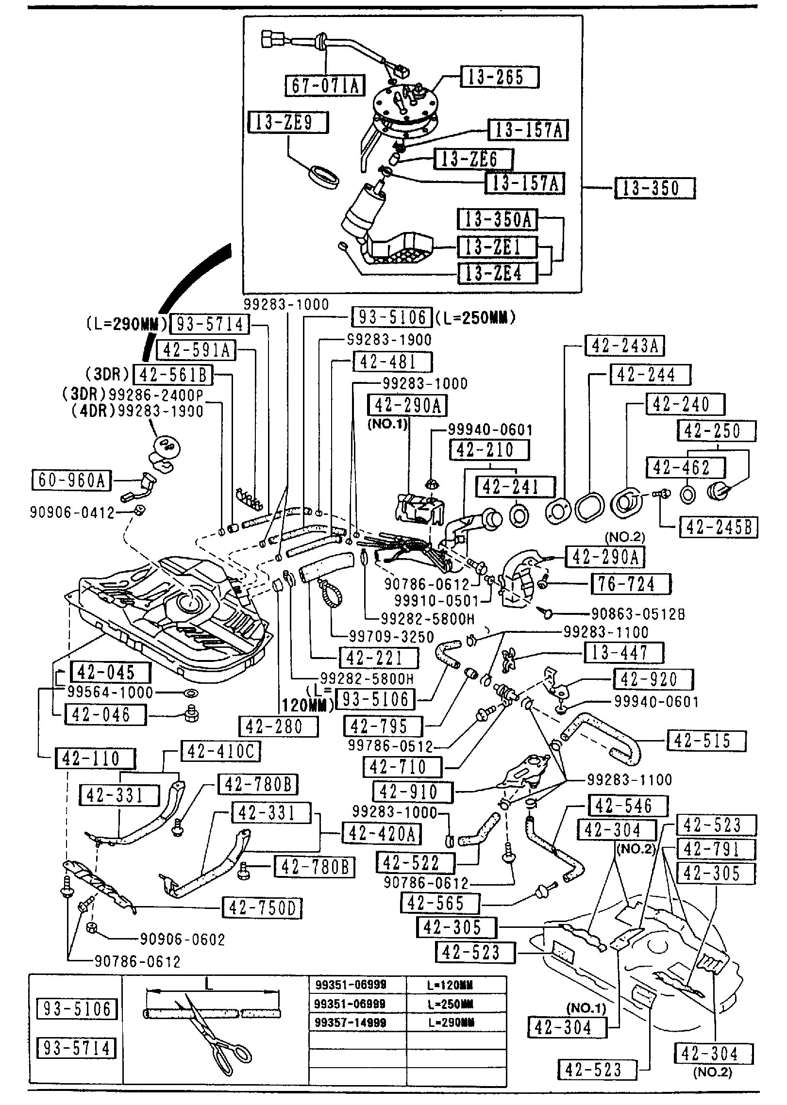 Diagram FUEL TANK for your Mazda