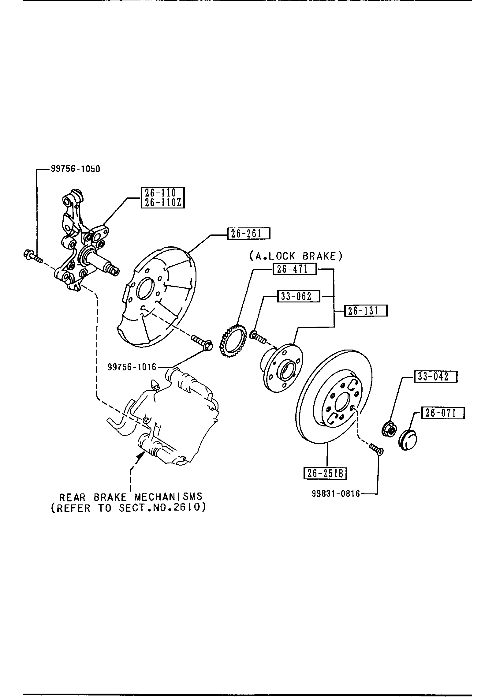 Diagram REAR AXLE (DISC BRAKE) for your 2012 Mazda Mazda3  HATCHBACK SIGNATURE 