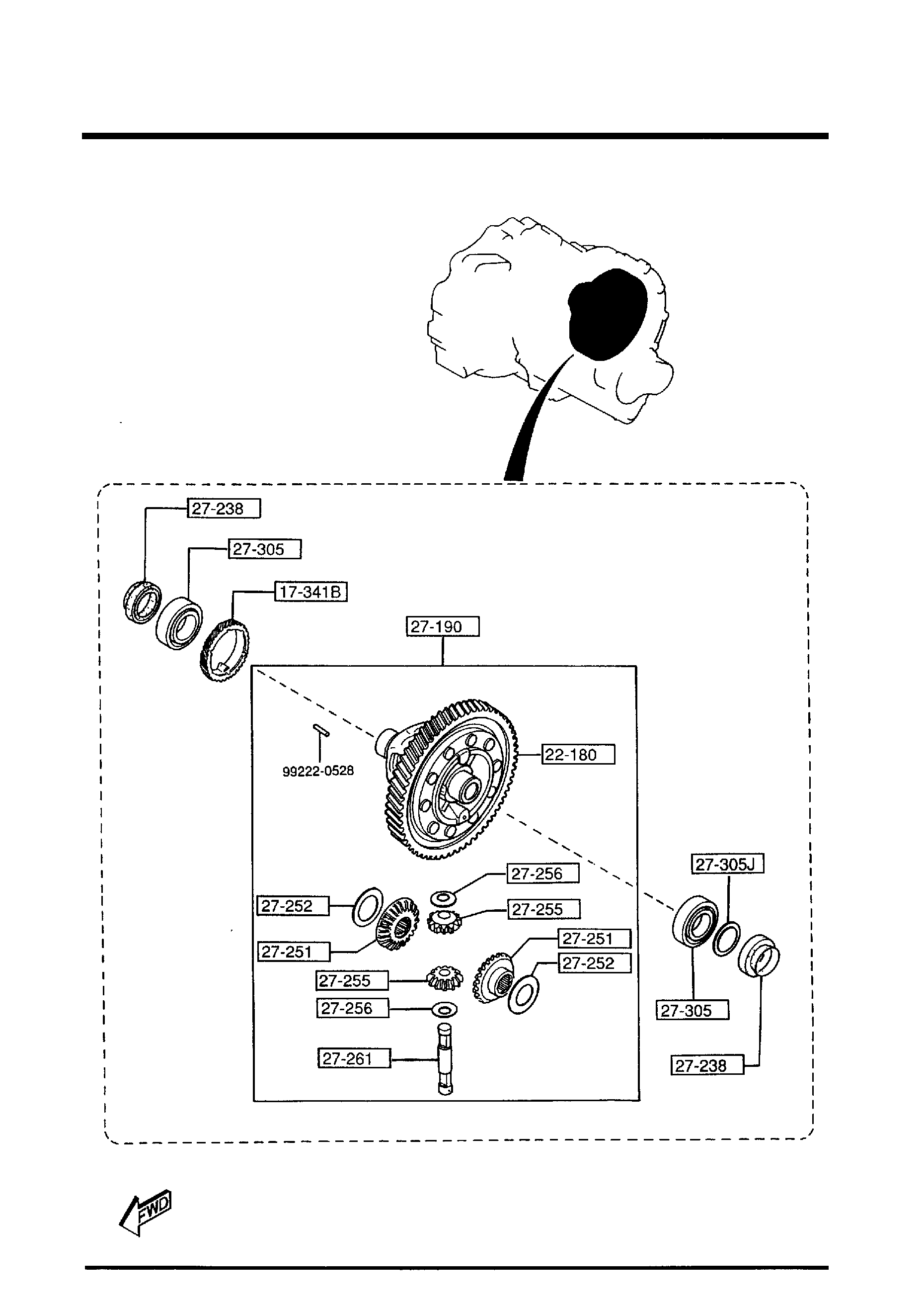 Diagram FRONT DIFFERENTIALS (MT)(1800CC) for your 2014 Mazda Mazda3  SEDAN I (VIN Begins: JM1) 