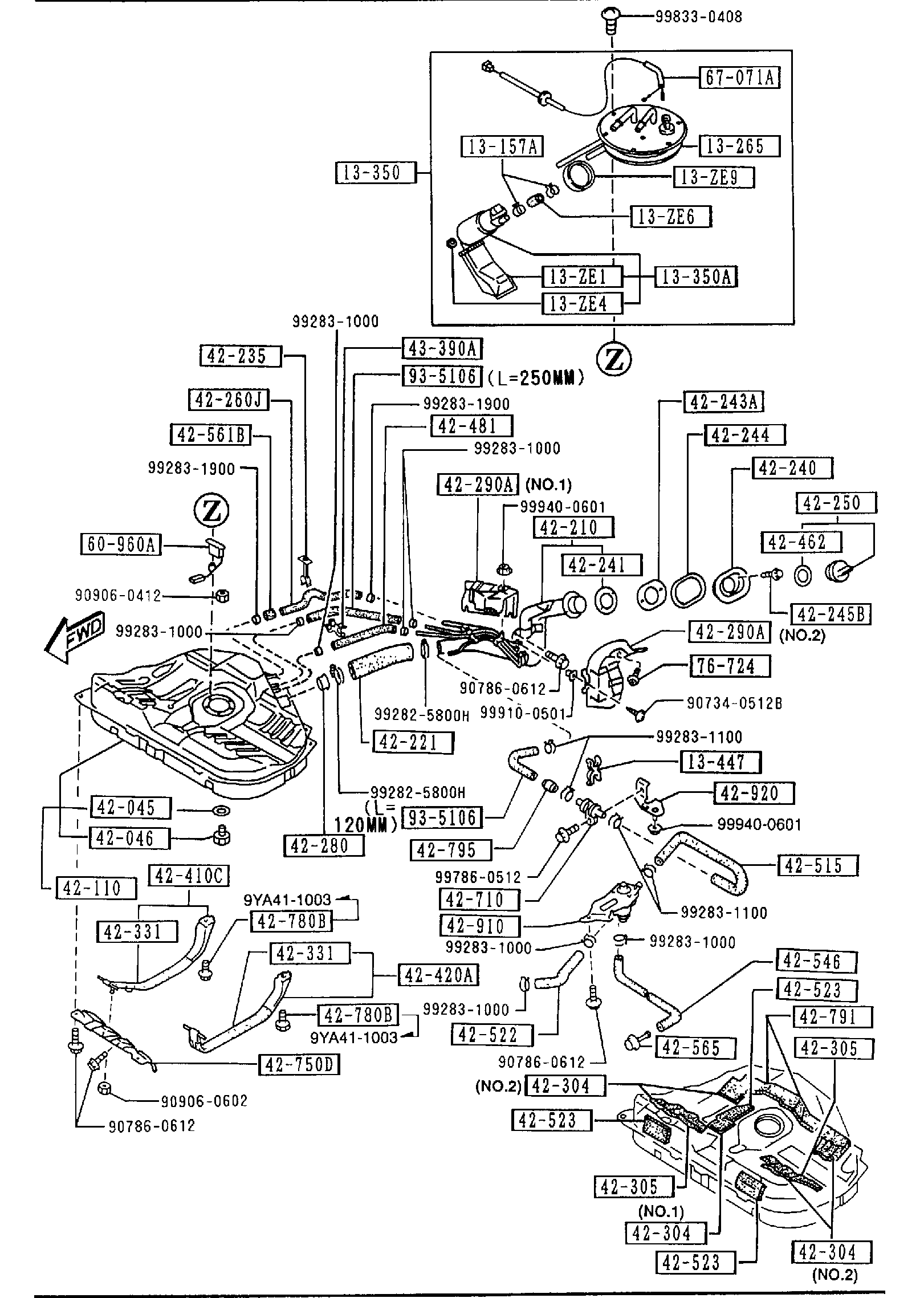 Full size assembly image of FUEL TANK (1/1)
