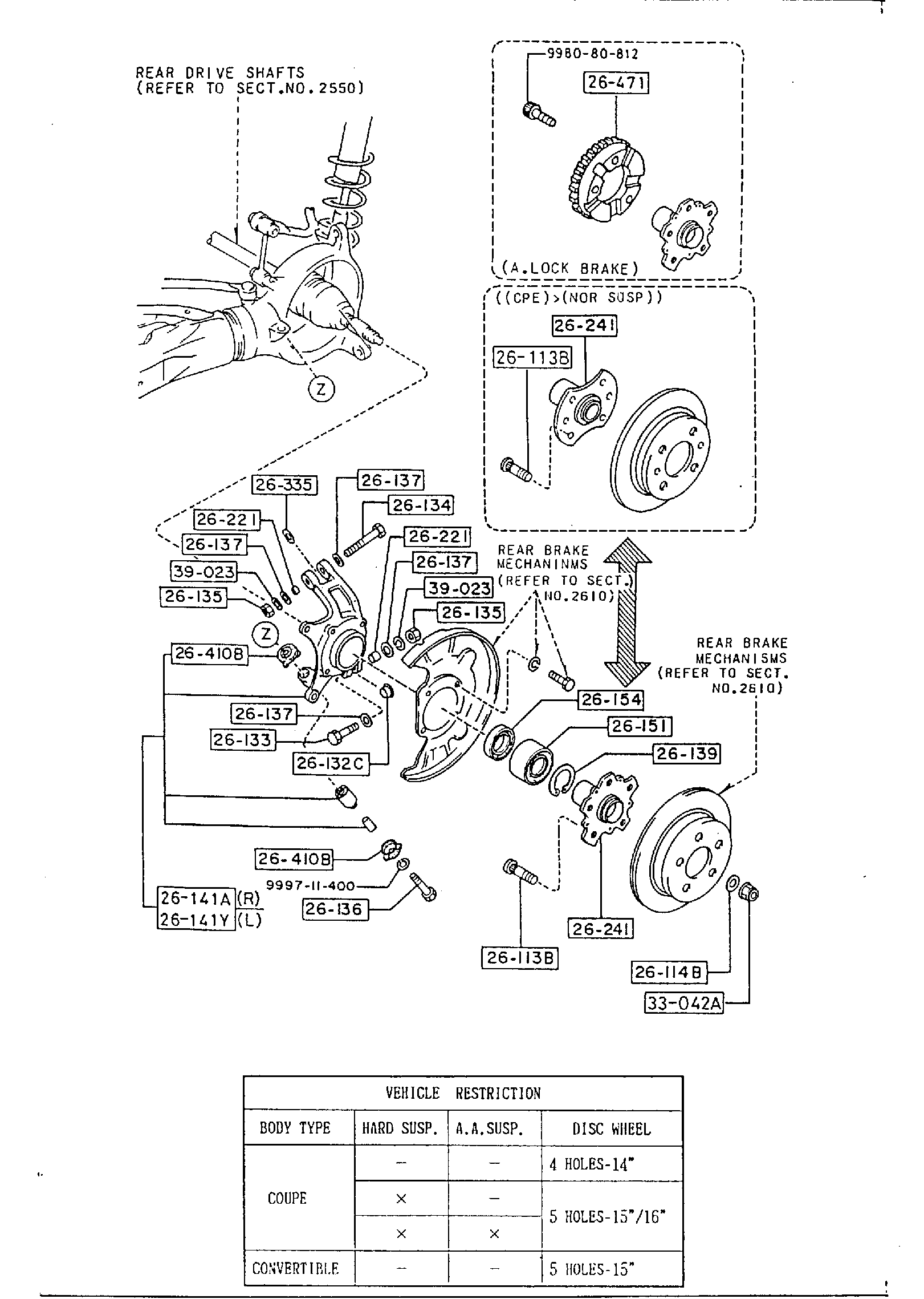 Diagram REAR AXLE for your 2014 Mazda Mazda3   