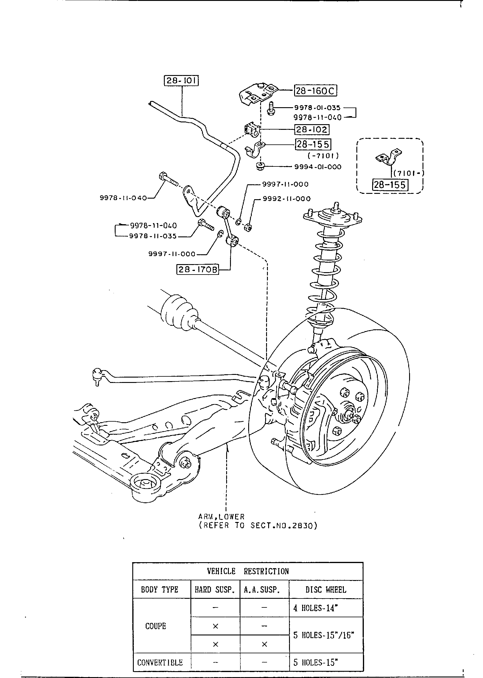 Diagram REAR STABILIZER for your 2015 Mazda Mazda3  SEDAN ITR (VIN Begins: 3MZ) 