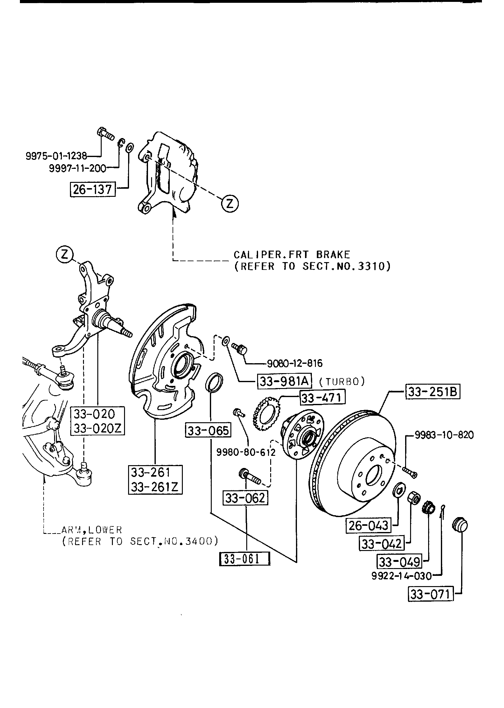 Diagram FRONT AXLE for your 2011 Mazda RX-8 13B MT COUPE GRAND TOURING 