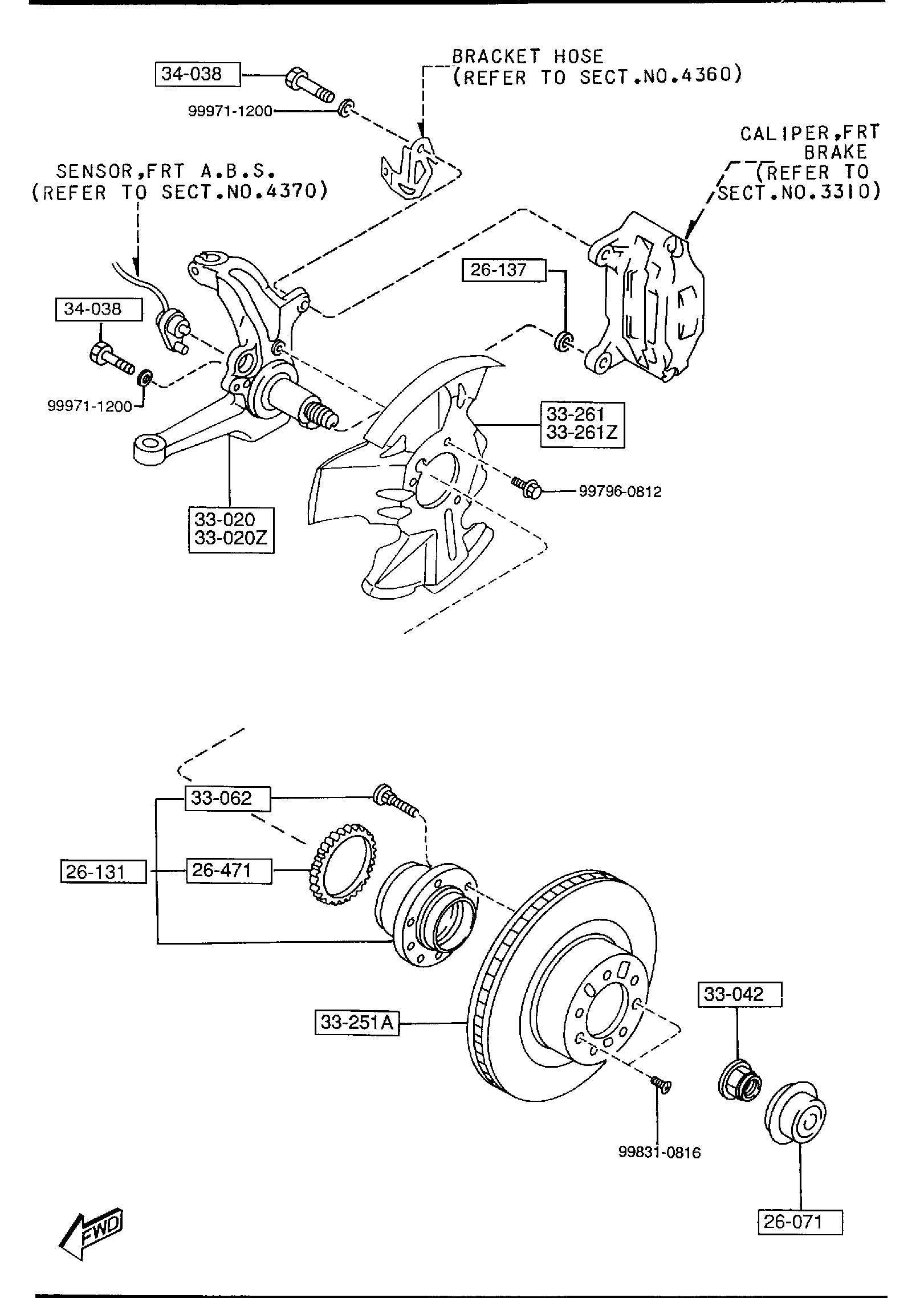 Full size assembly image of FRONT AXLE (1/1)