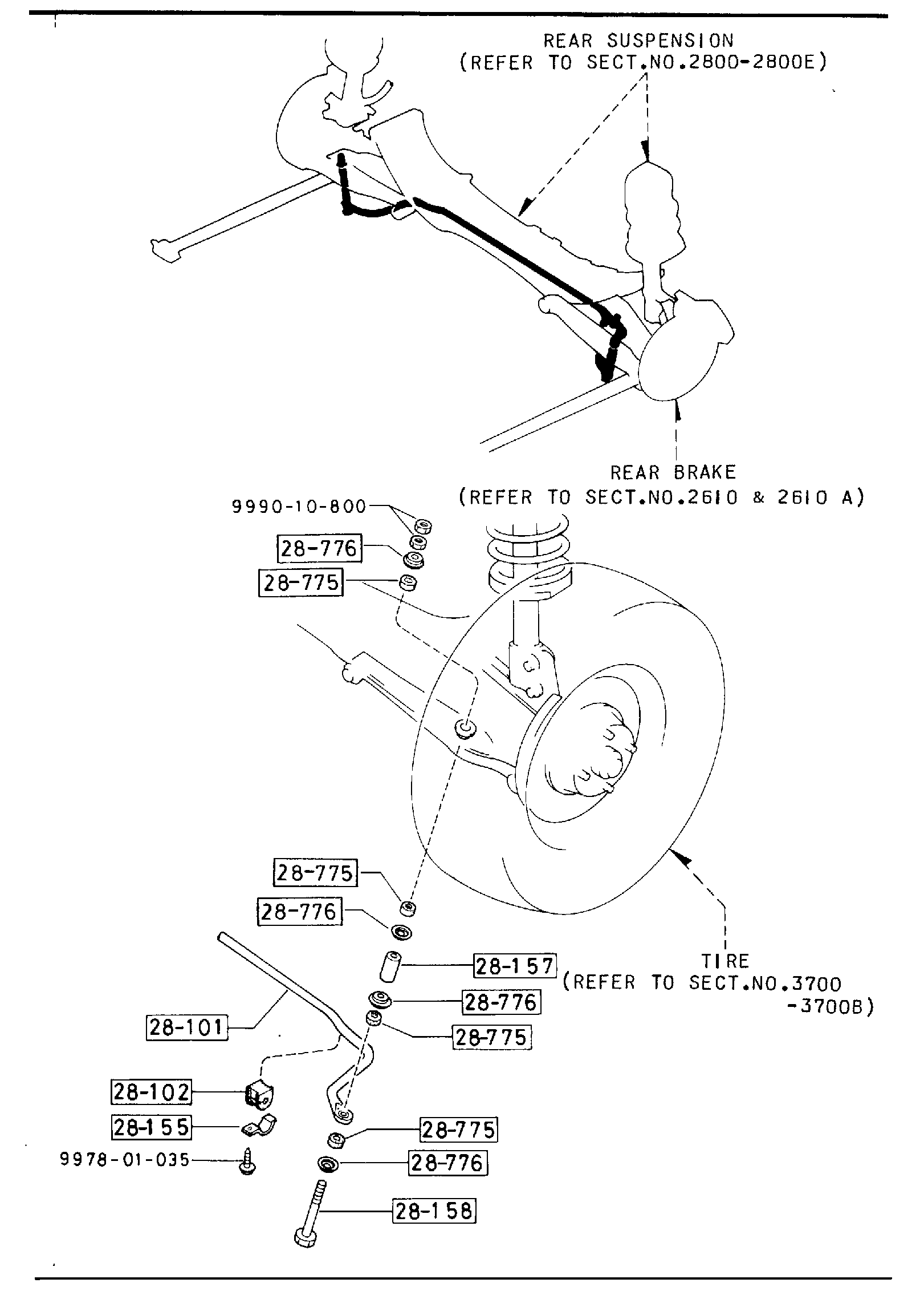 Diagram REAR STABILIZER for your 2015 Mazda Mazda3  SEDAN ITR (VIN Begins: 3MZ) 