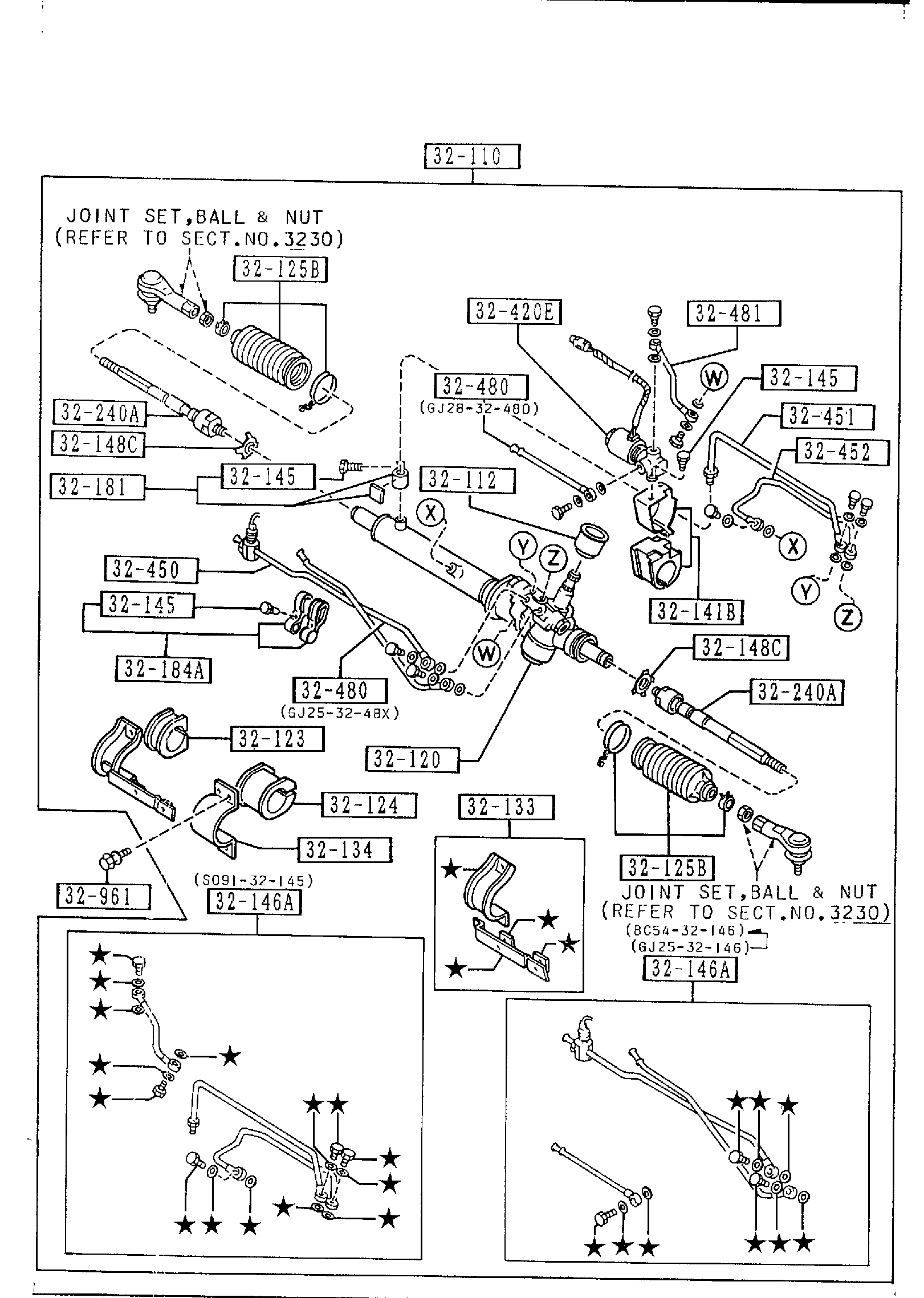 Diagram STEERING GEAR (W/POWER STEERING)(VELOCITY SENSING) (TURBO,GT,) for your 2011 Mazda Mazda2   
