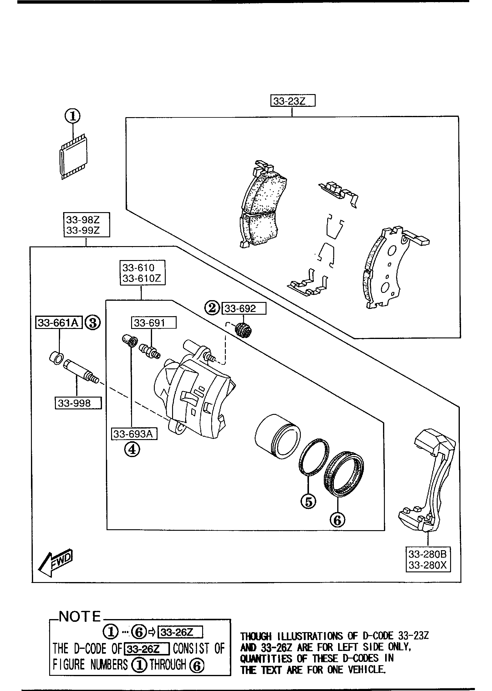Diagram FRONT BRAKE MECHANISMS for your 2009 Mazda Mazda3  SEDAN I 