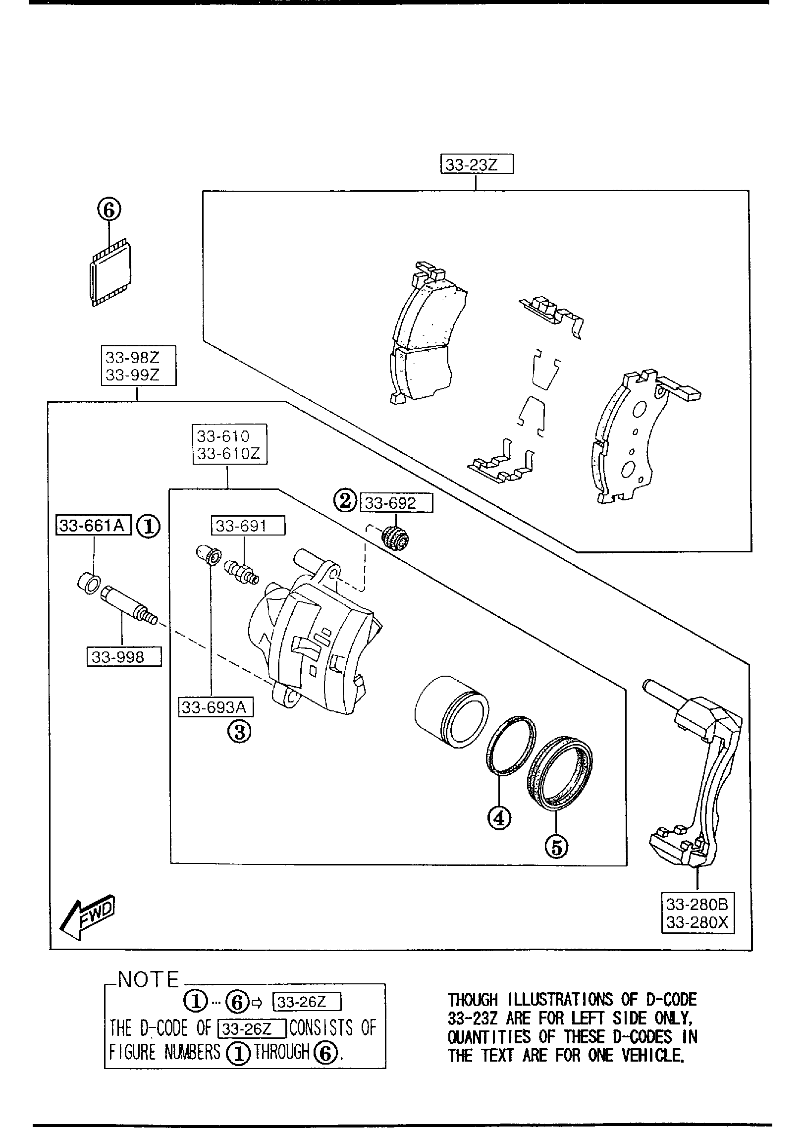 Diagram FRONT BRAKE MECHANISMS for your 2009 Mazda Mazda3  SEDAN I 