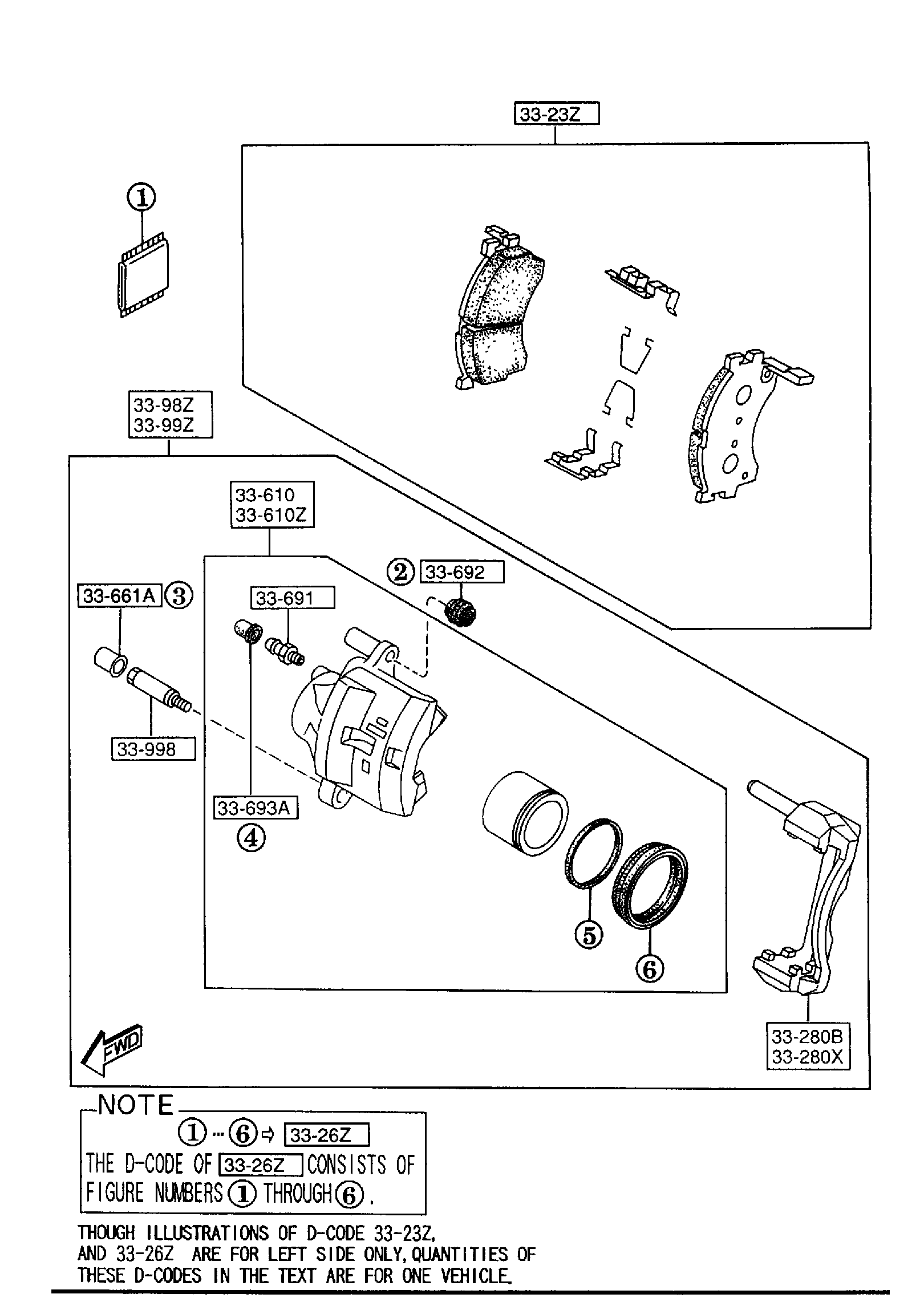 Diagram FRONT BRAKE MECHANISMS for your 2009 Mazda Mazda3  SEDAN I 