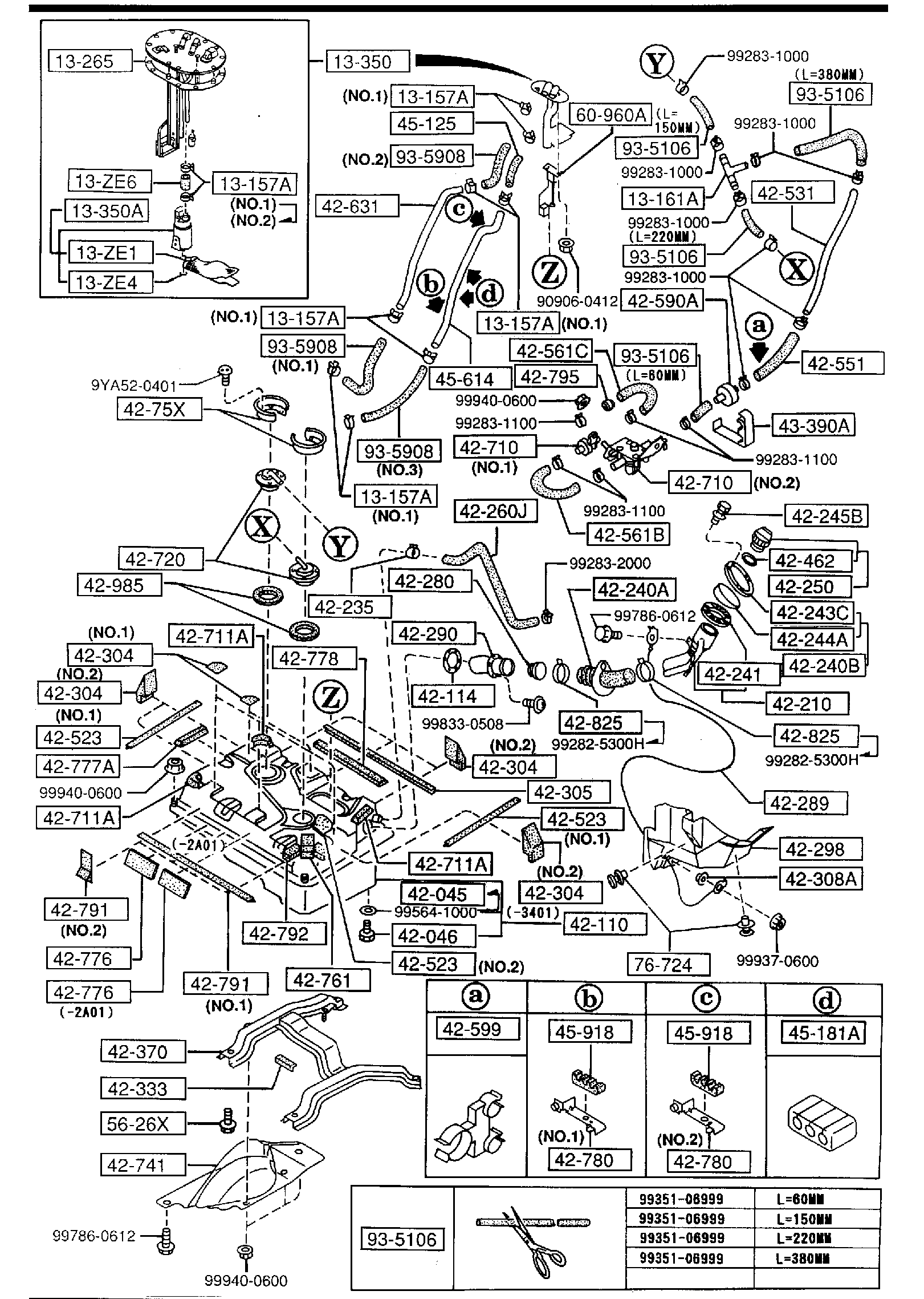 Diagram FUEL TANK for your 1992 Mazda 323  HATCHBACK  