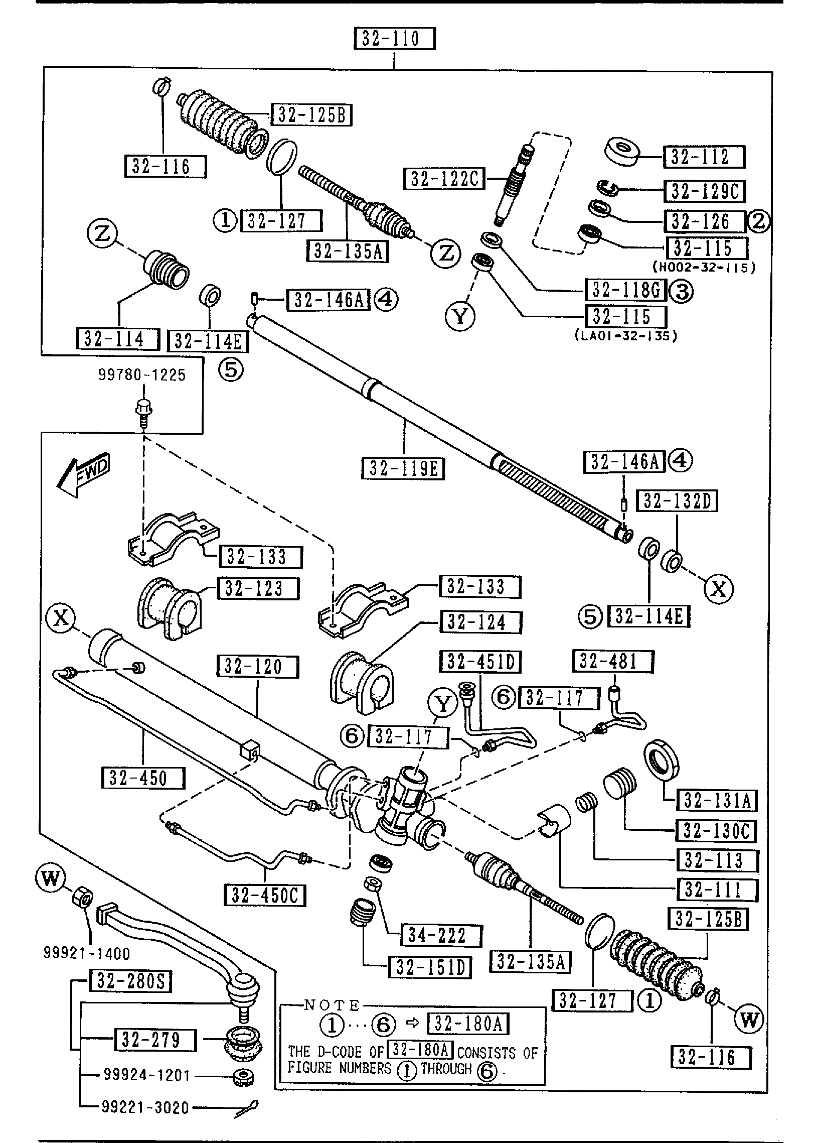 Diagram STEERING GEAR (2WD) for your 2007 Mazda B4000   
