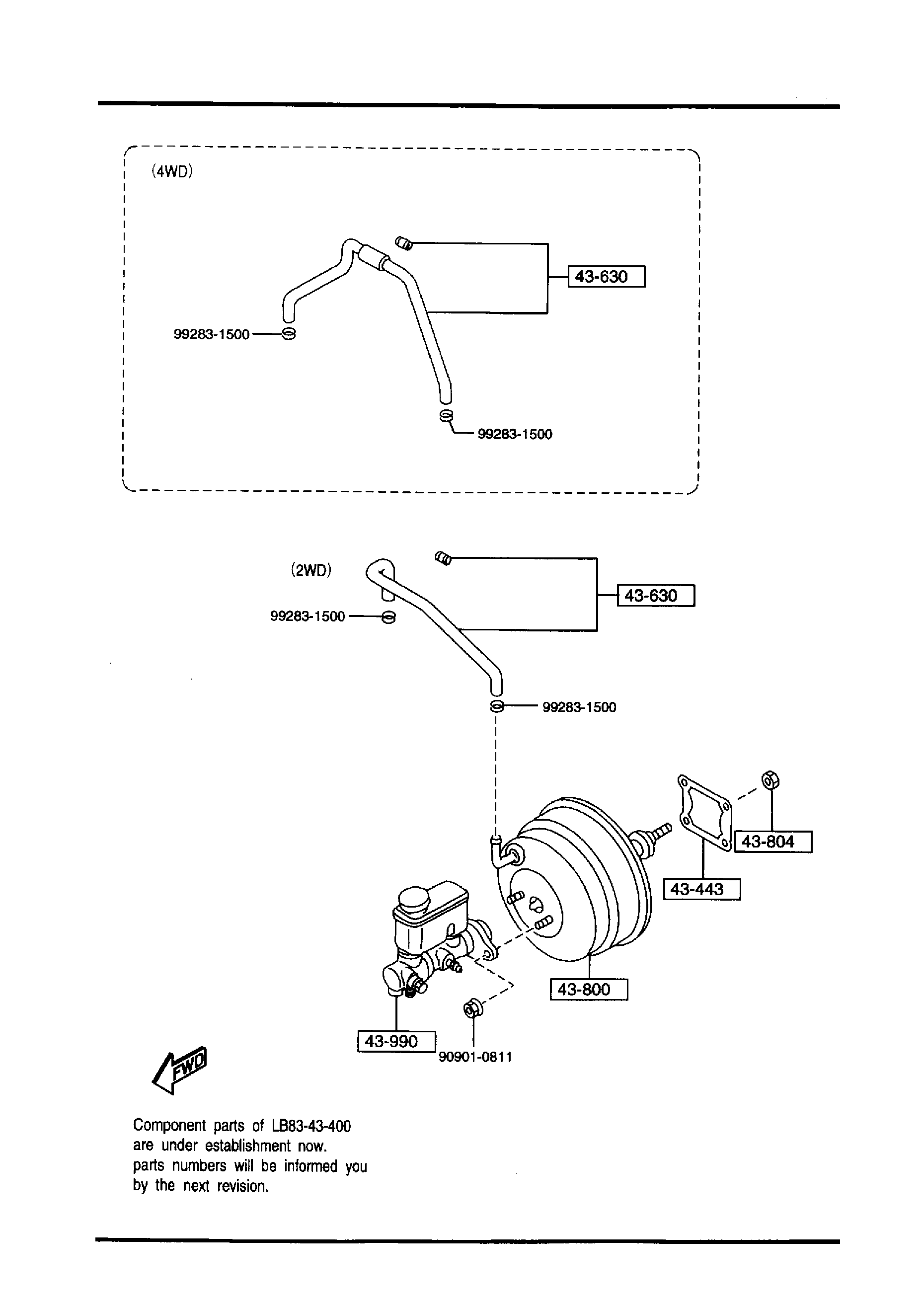 Diagram BRAKE MASTER CYLINDER & POWER BRAKE for your 2008 Mazda Mazda3 2.3L AT HATCHBACK SIGNATURE 